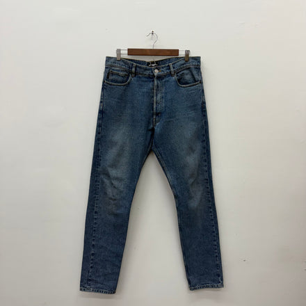 Balenciaga Straight Leg Blue Denim - Size 36
