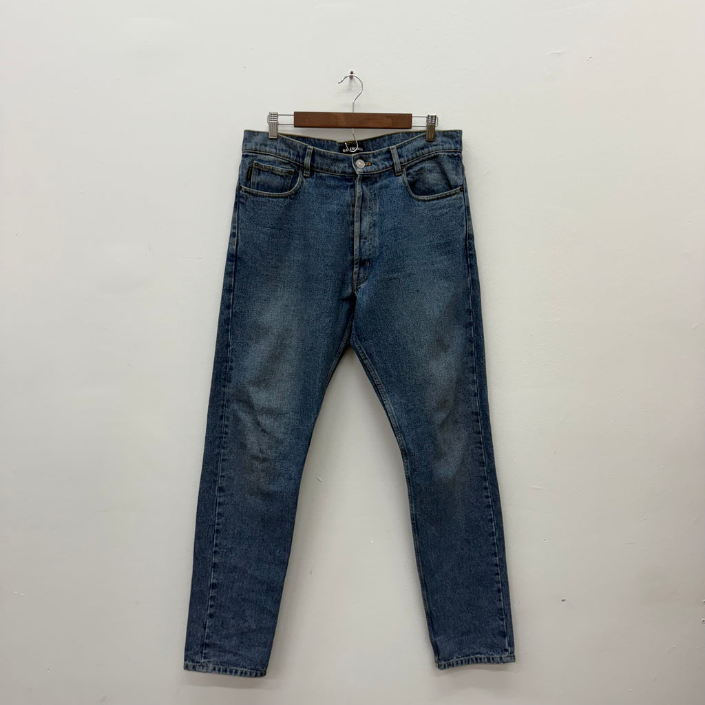 Balenciaga Straight Leg Blue Denim - Size 36