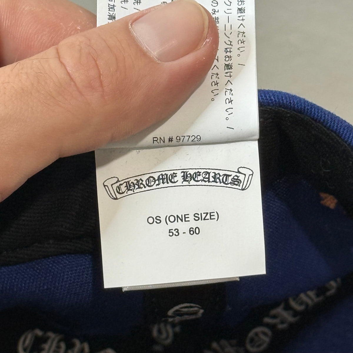 Chrome Hearts CH Baseball Trucker Hat Navy Gold