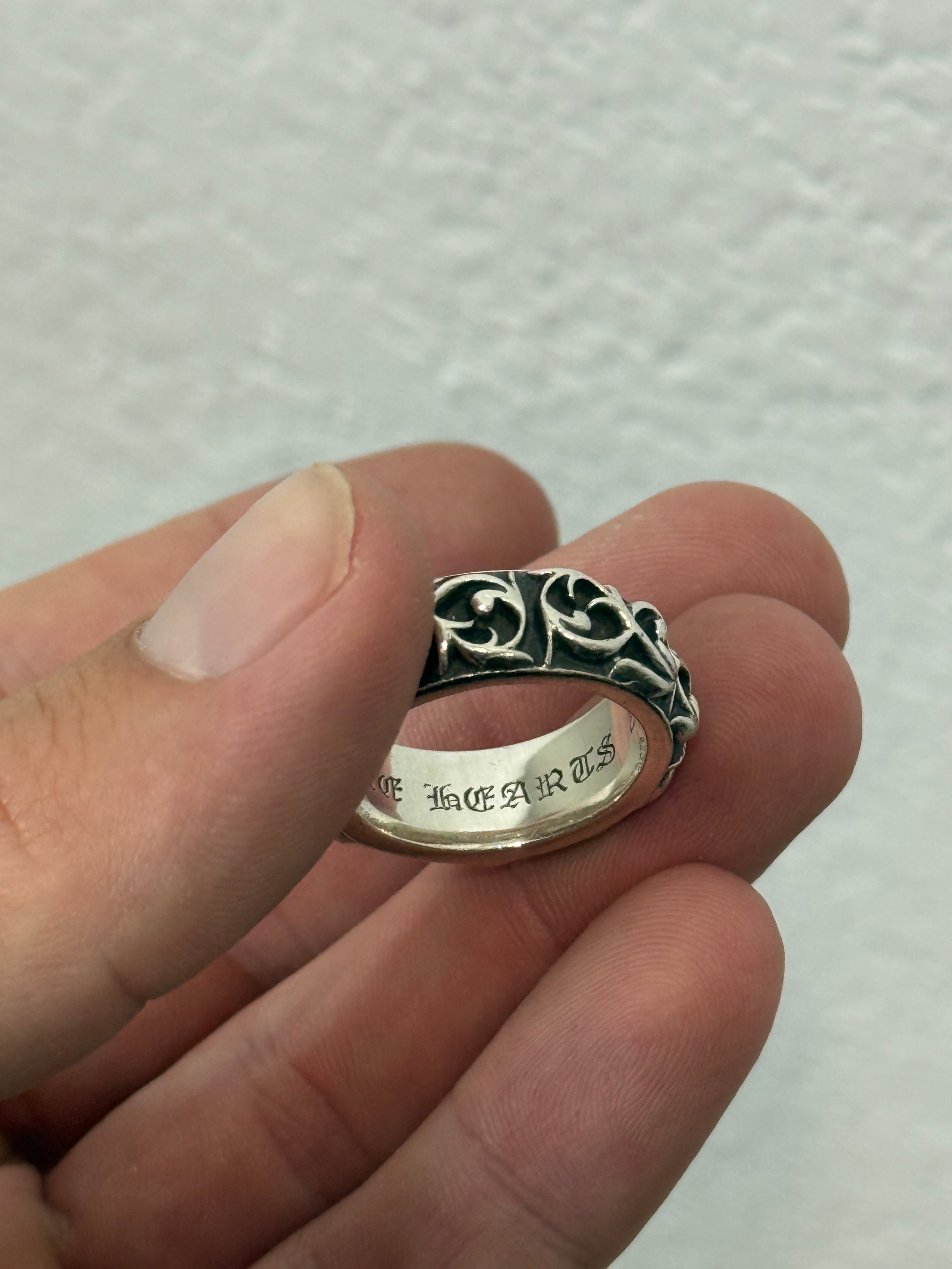 Chrome Hearts Vine Eternity Ring Silver - Size 9