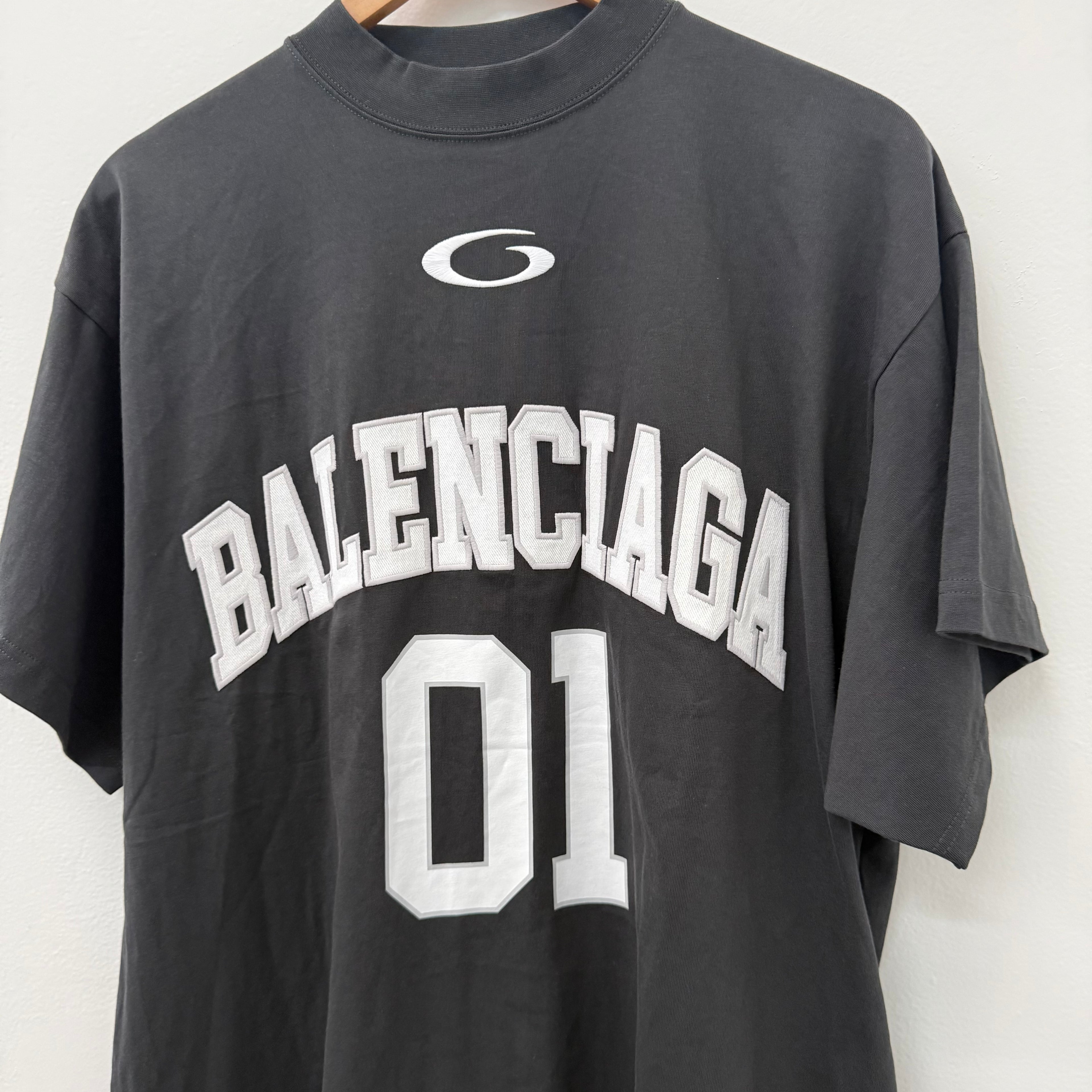 Balenciaga 01 Basketball Black T-Shirt - Size 1 (L/XL)