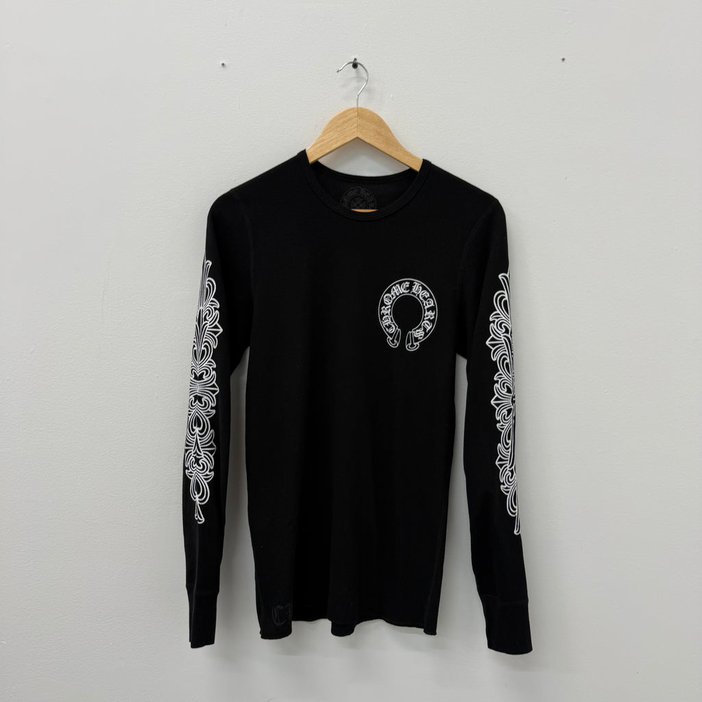 Chrome Hearts Floral Thermal Longsleeve Shirt - Size L