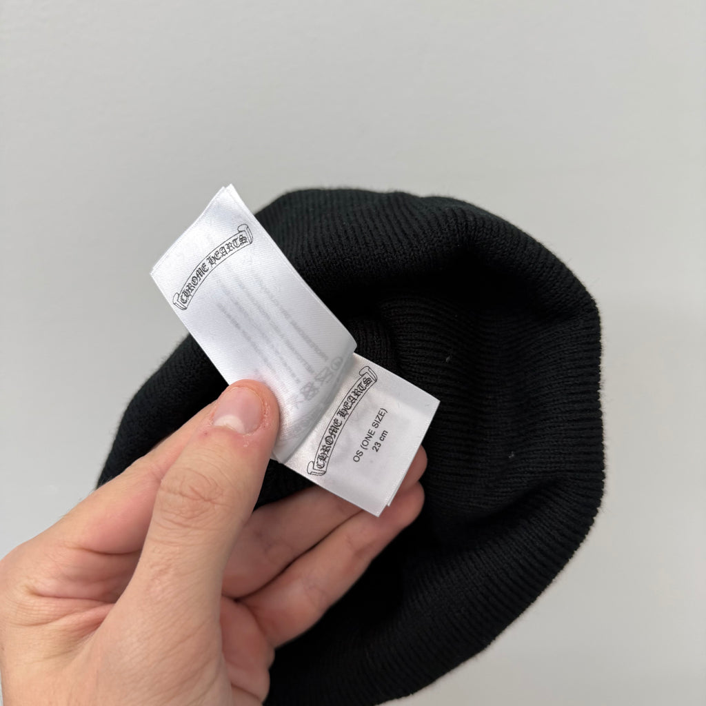 Chrome Hearts Black Script Beanie