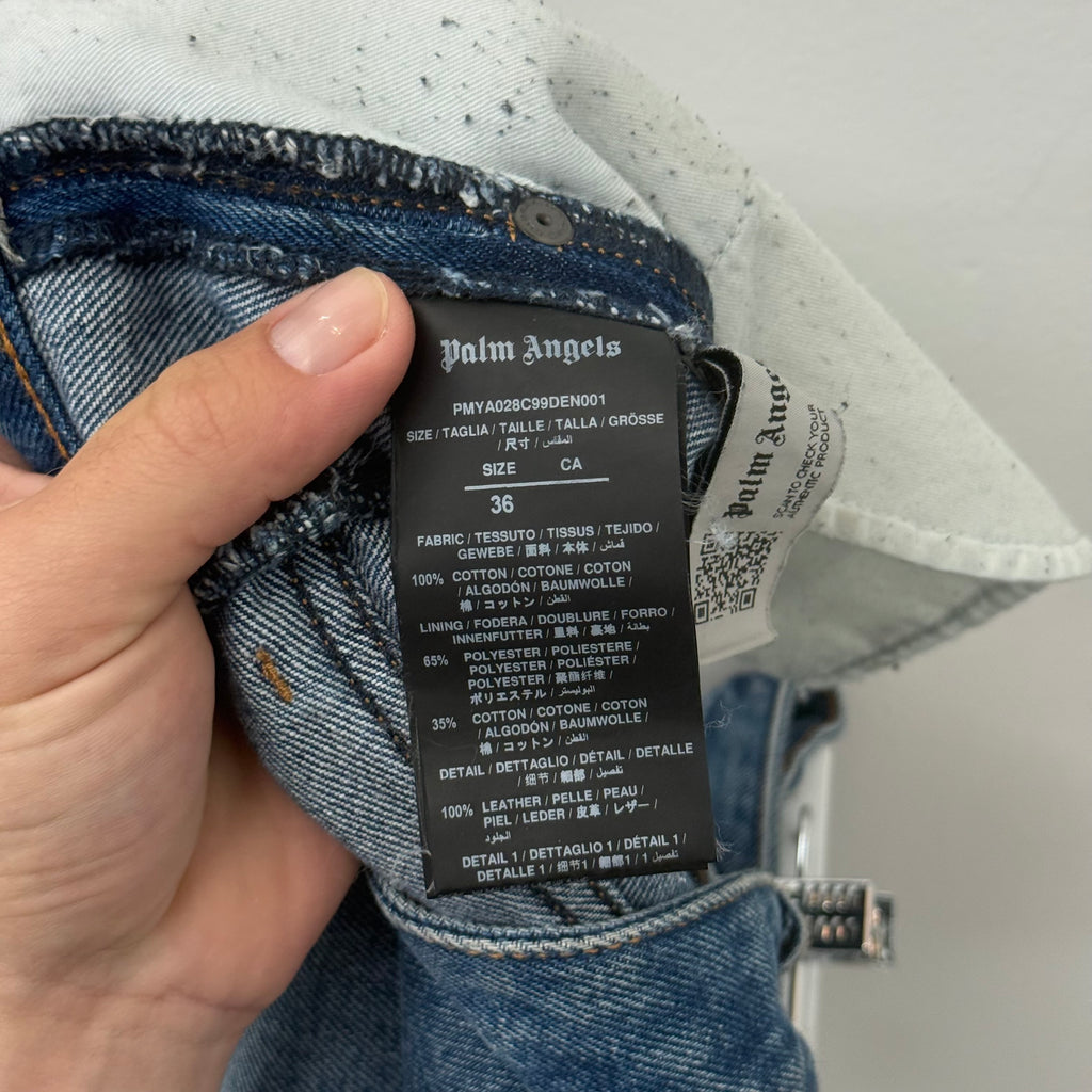 Palm Angels Track Denim Jeans - Size 36