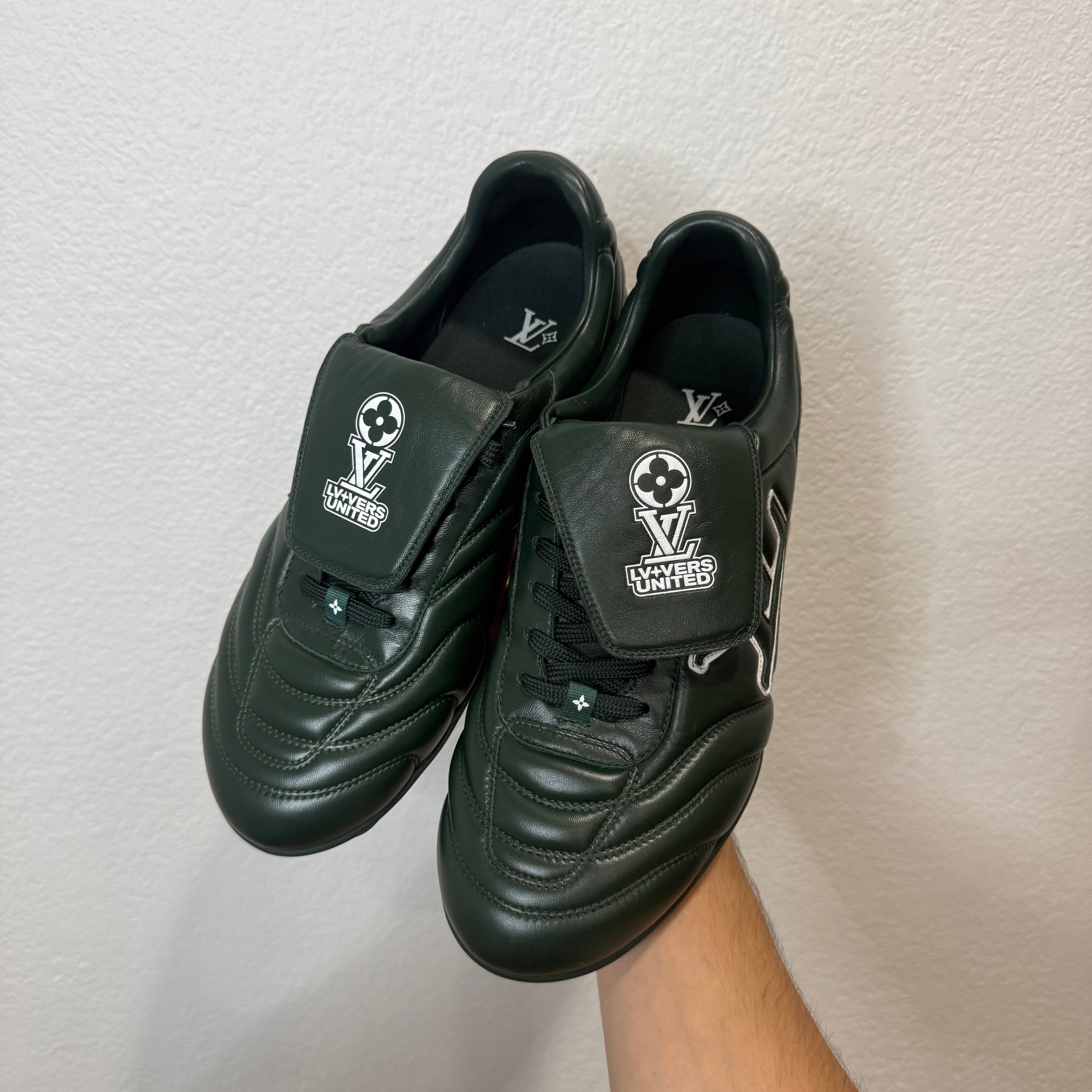 Louis Vuitton Footprint Soccer Cleats Green - Size LV 8 (US 9.5-10)