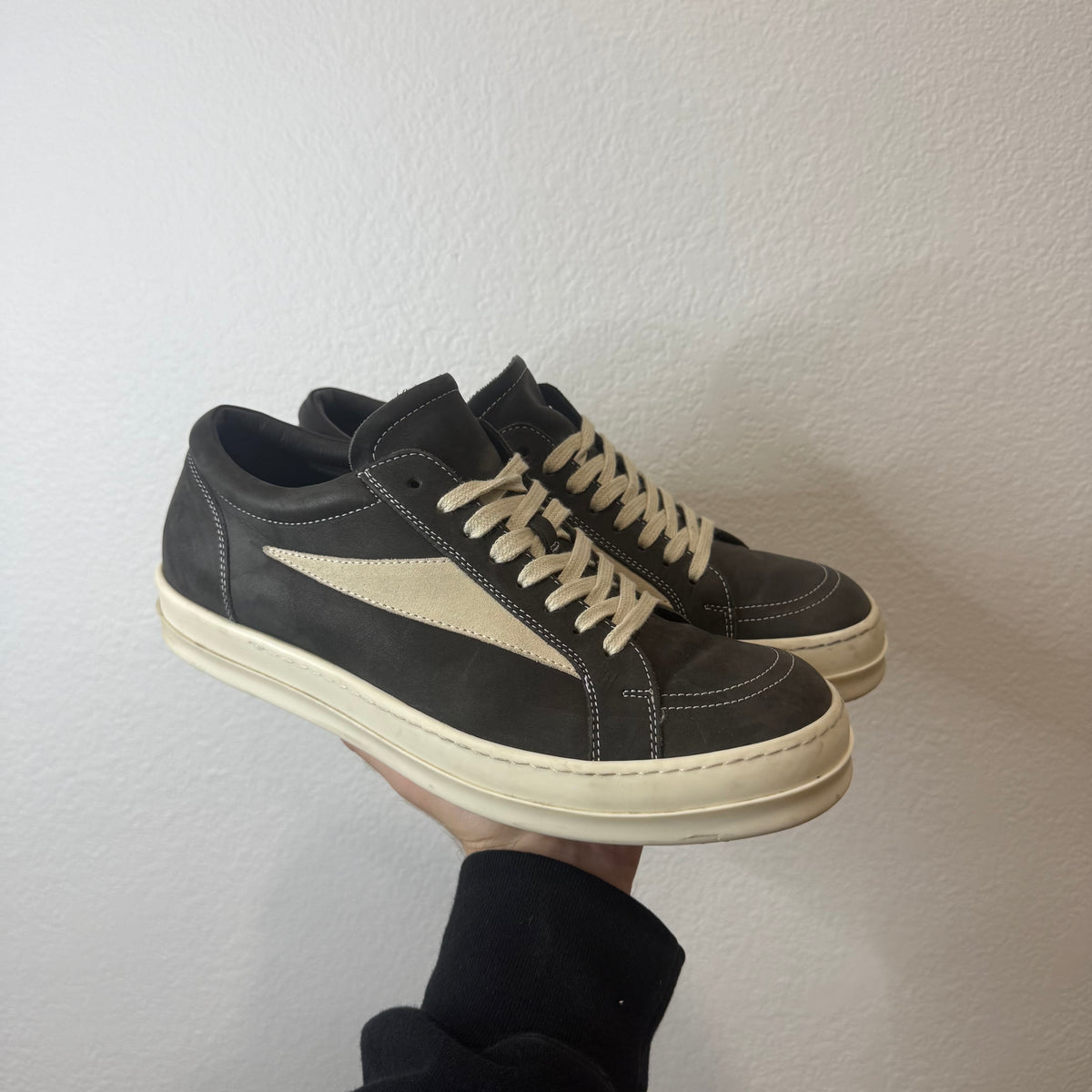 Rick Owens Mainline Charcoal Vintage Vans Low Sneakers - Size 42 (9)