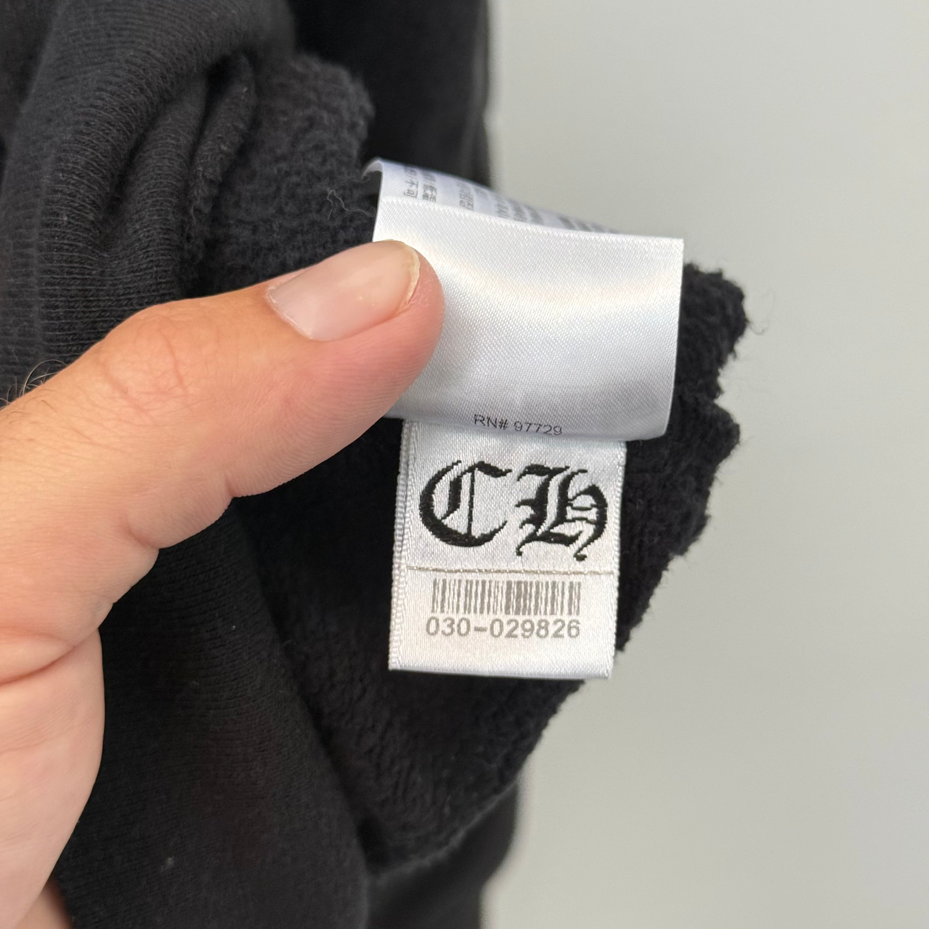 Chrome Hearts Script Hoodie Black - Size L