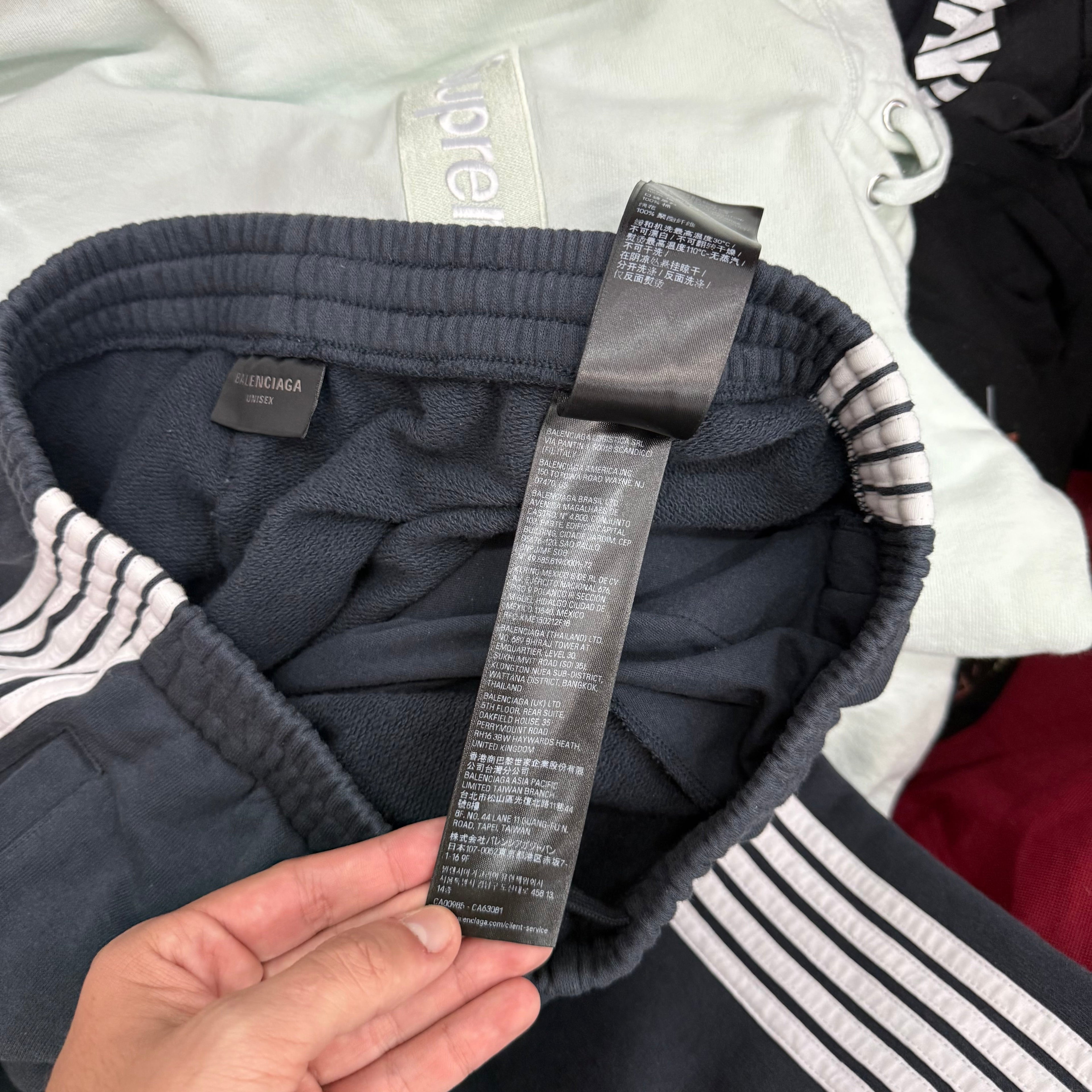Balenciaga Icon Navy Baggy Sweatpants - Size S