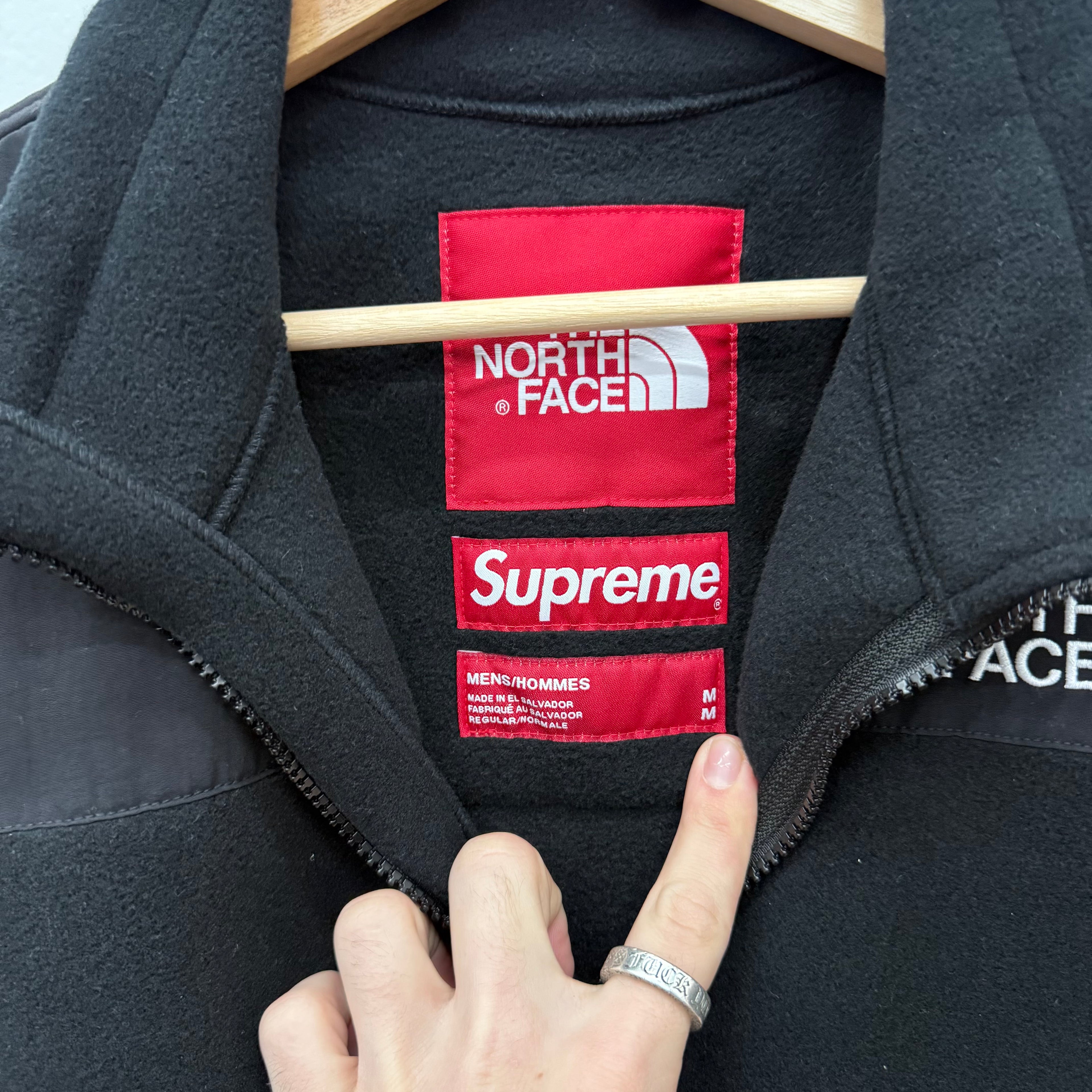 Supreme North Face RTG Black Fleece Jacket - Size M
