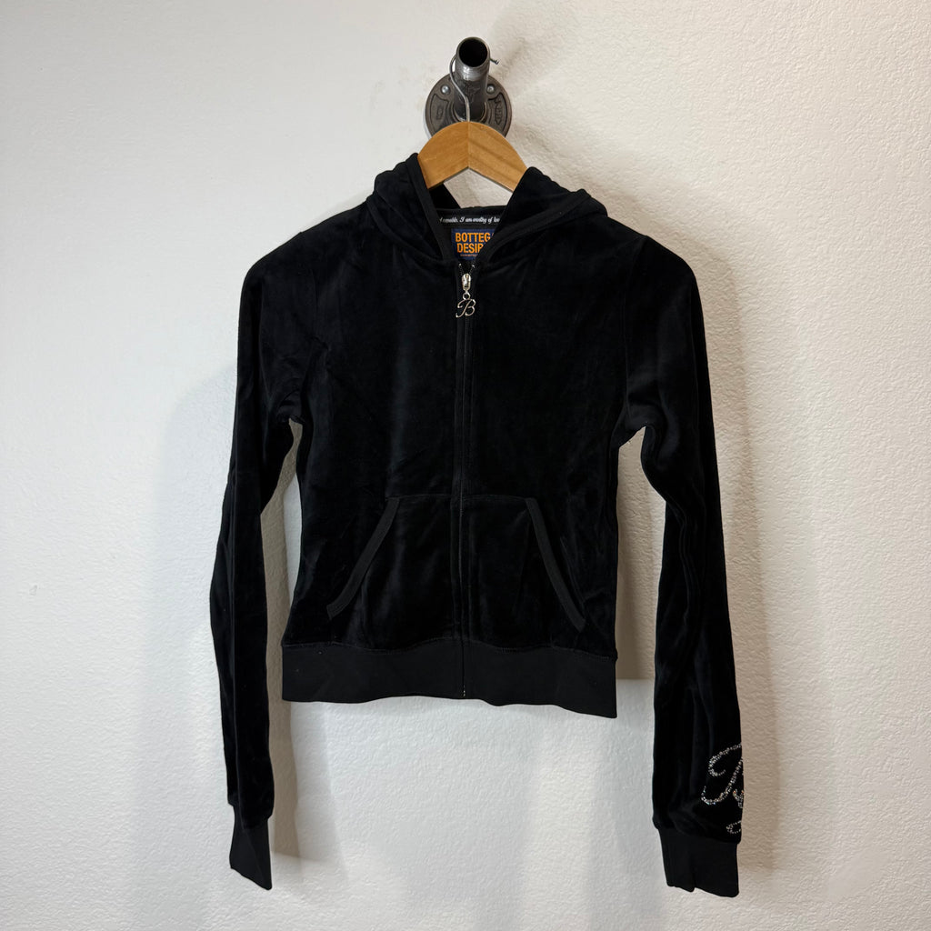 Bottega Desires Womans Velour Set Top Zip Jacket