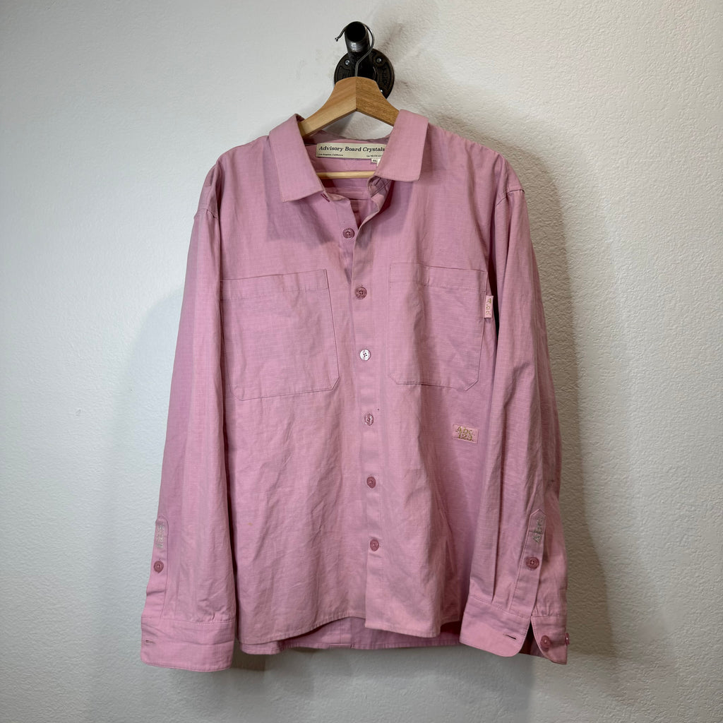 ABC Advisory Board Crystals Pink Button Up Shirt - Size XL