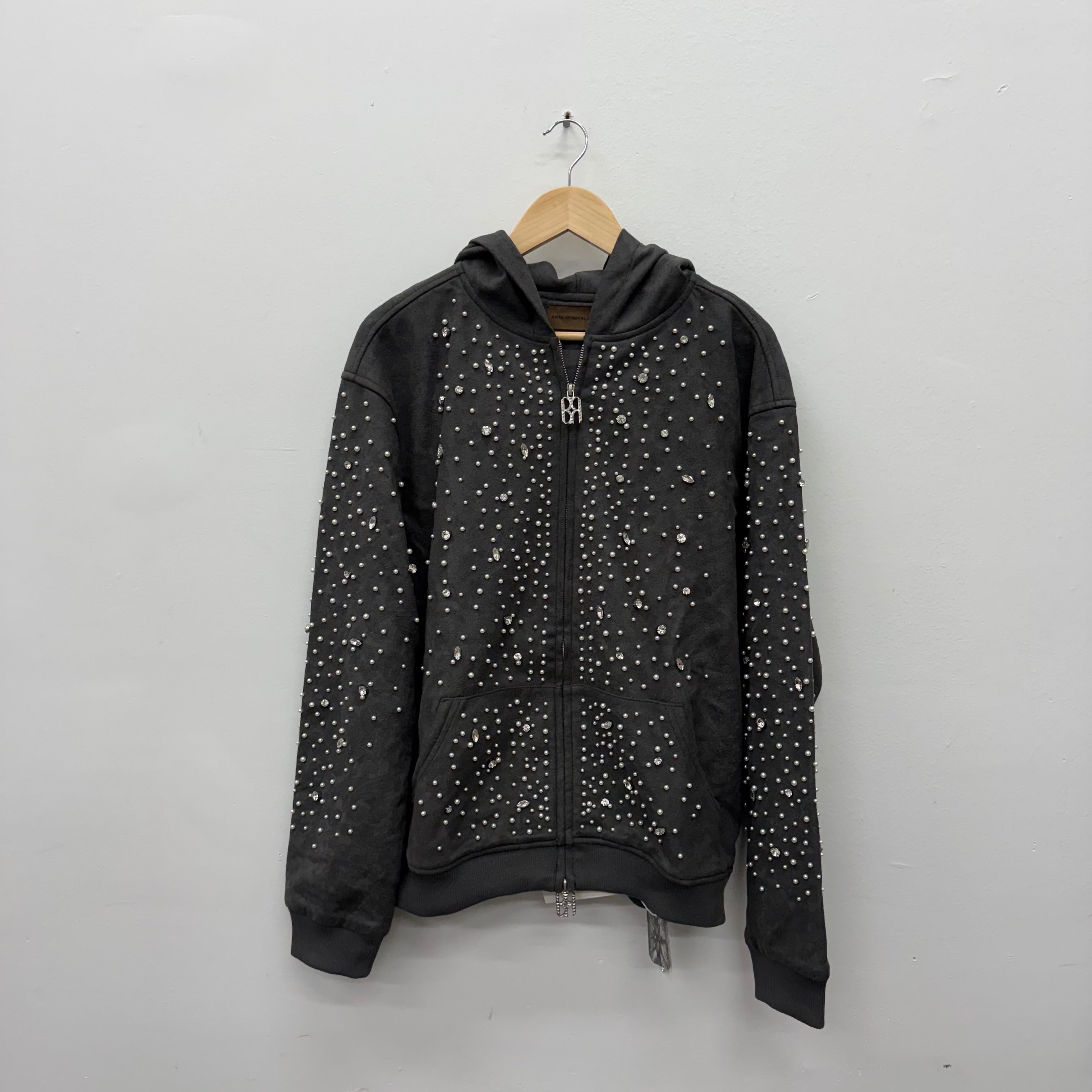 Birth of A Royal Child Black Pearl Zip Hoodie - Size L