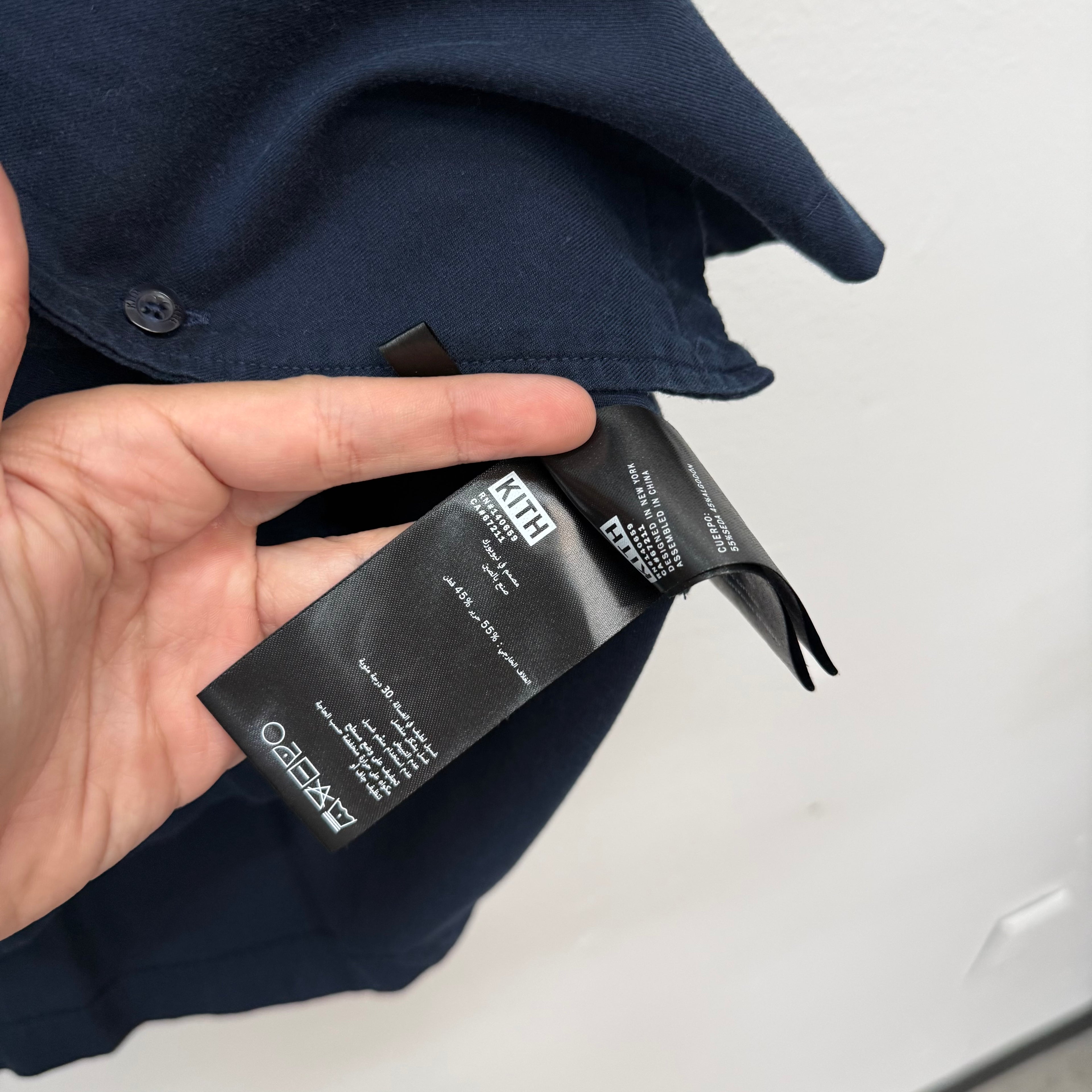 Kith Lounge Button Up Shirt Navy - Size S