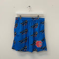Eric Emanuel Matty Boy Blue Flames Mesh Shorts
