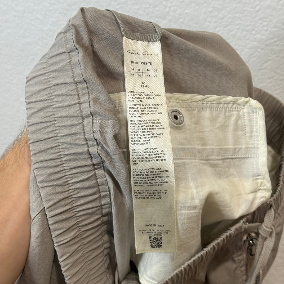 Rick Owens DRKSHDW Bauhaus Shorts Dust Grey -  Size 54 IT (36)
