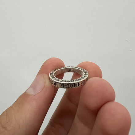 Chrome Hearts CH FU Cross Thin Spacer Ring - Size 5