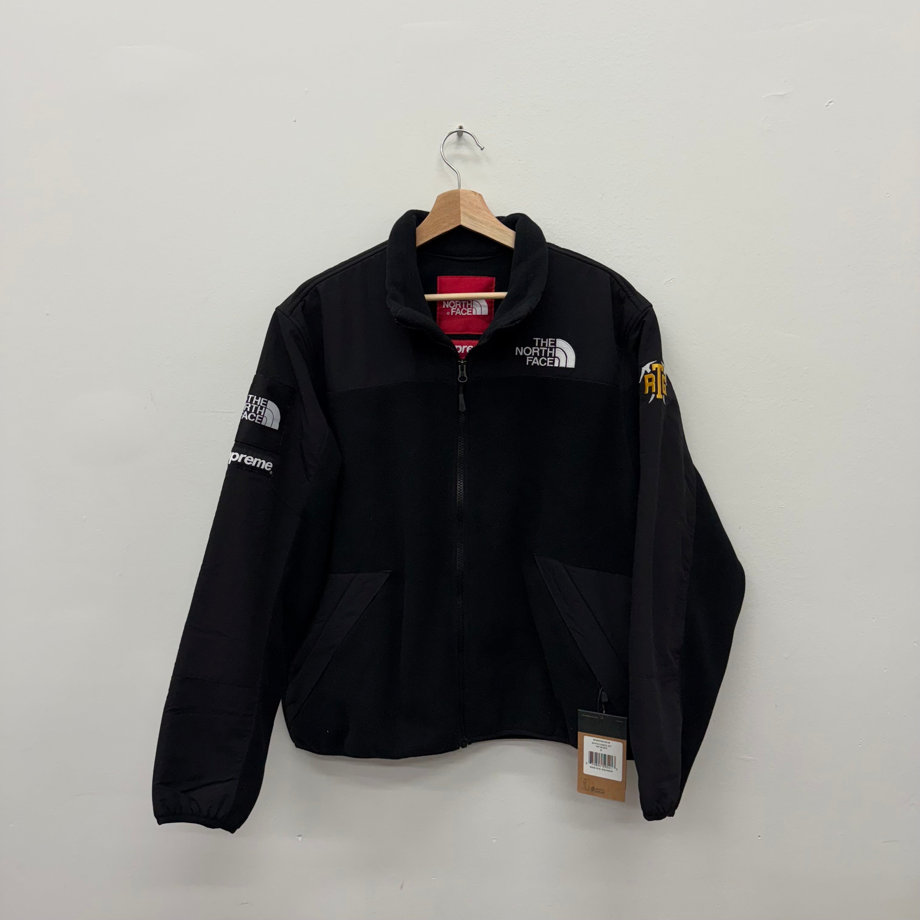 Supreme North Face RTG Black Fleece Jacket - Size M