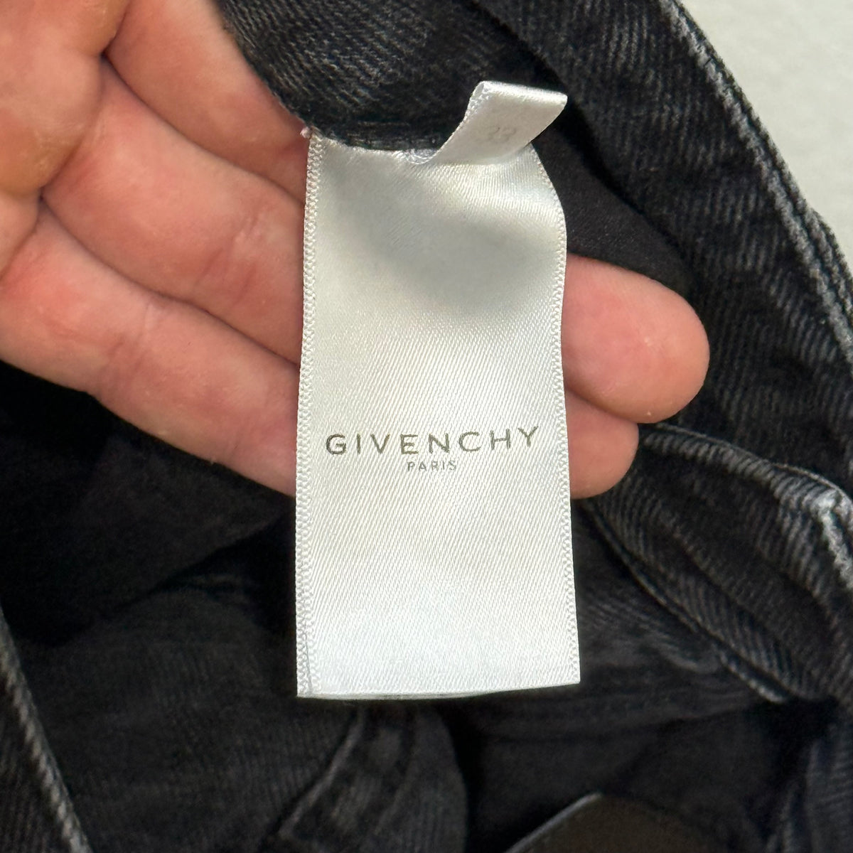 Givenchy Classic Black Denim Jeans - Size 33