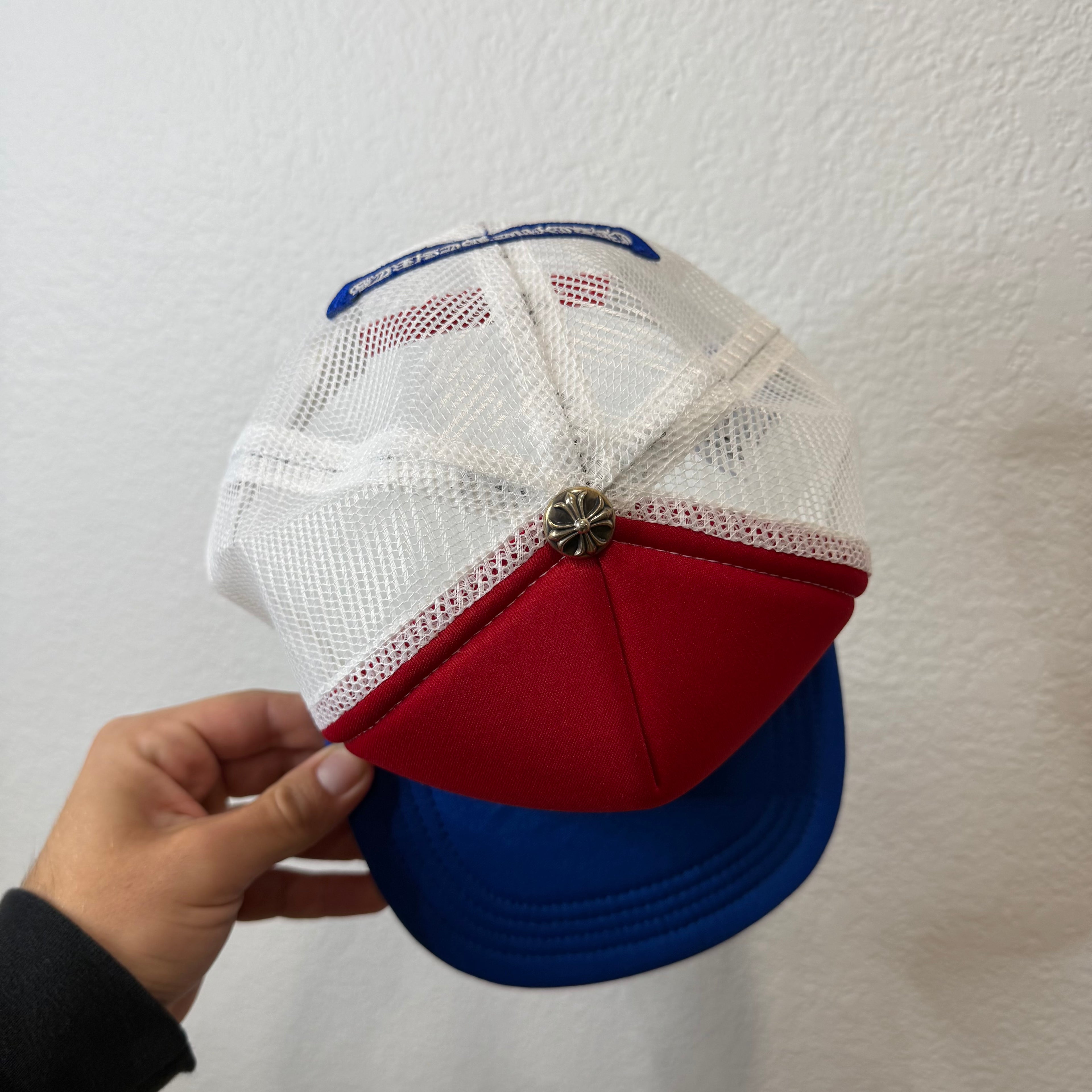 Chrome Hearts 4th of July Trucker Hat Triple Cross