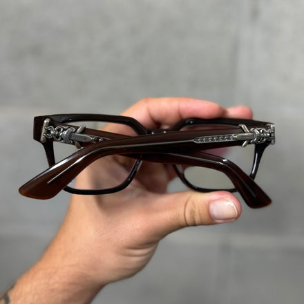 Chrome Hearts Brown Vagillionaire II Frames