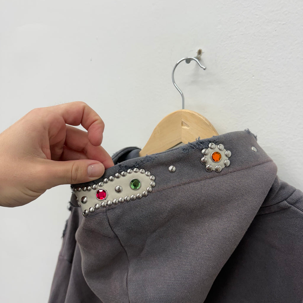 Bravest Studios Sapphire Zip Hoodie Grey