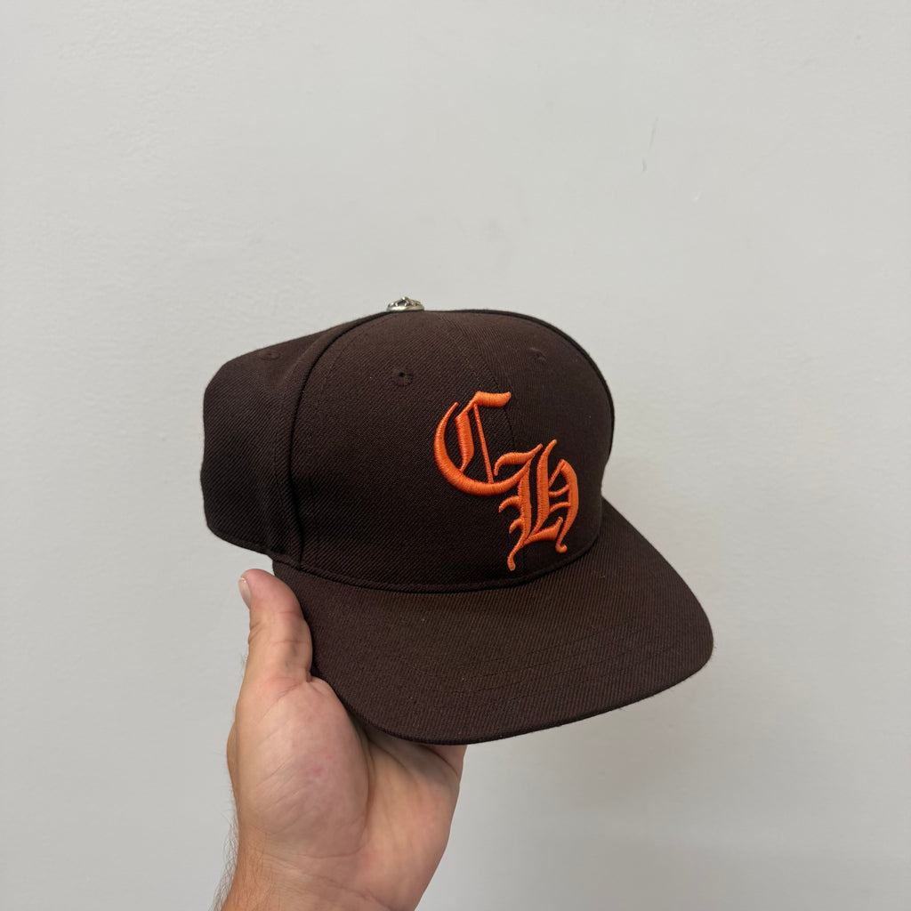 Chrome Hearts CH Brown Orange Baseball Hat
