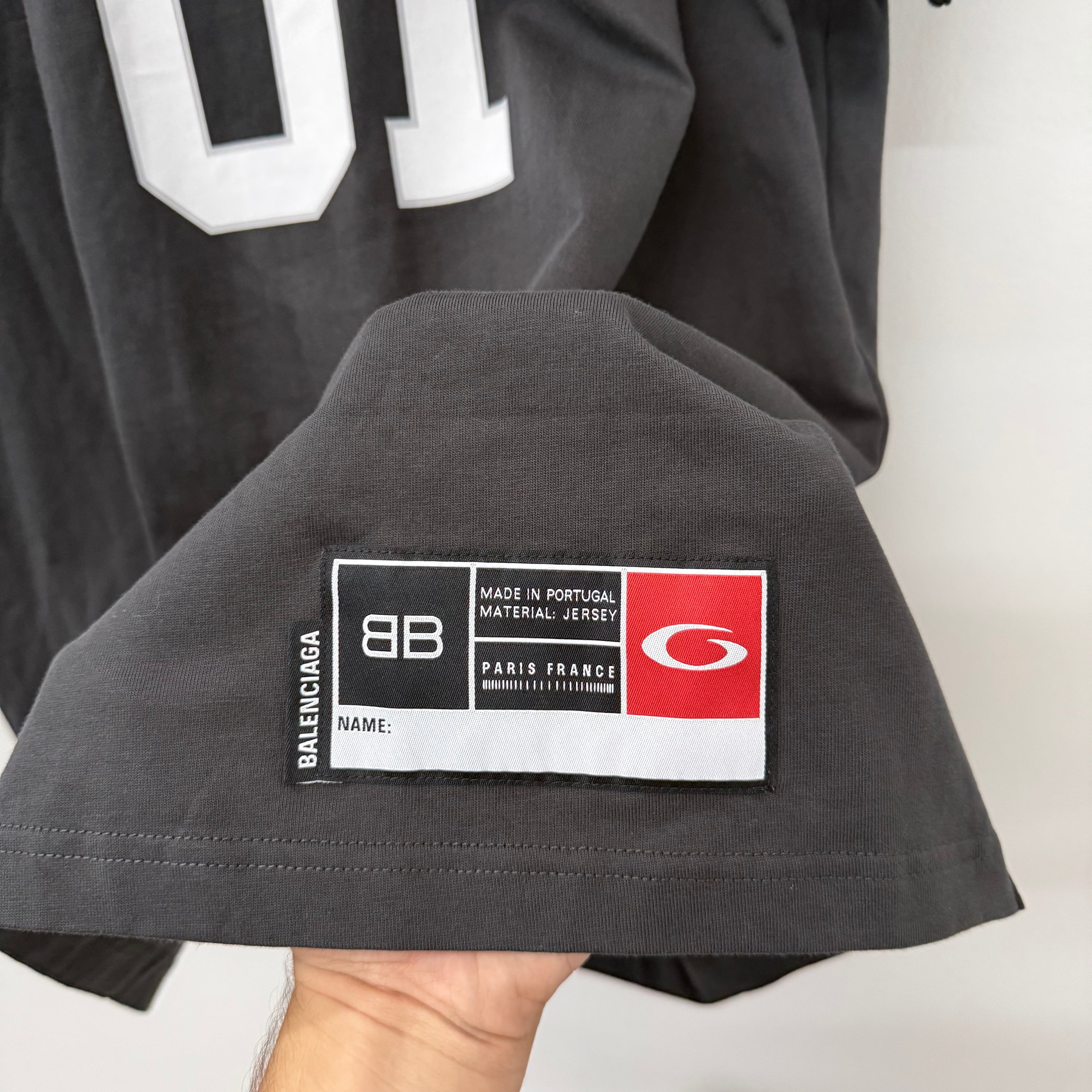Balenciaga 01 Basketball Black T-Shirt - Size 1 (L/XL)