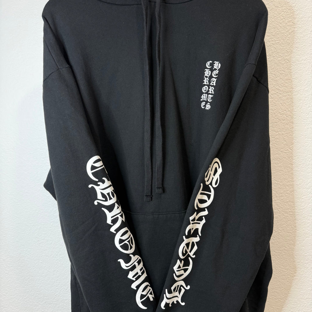 Chrome Hearts Logo Script Hoodie Black - Size XXL