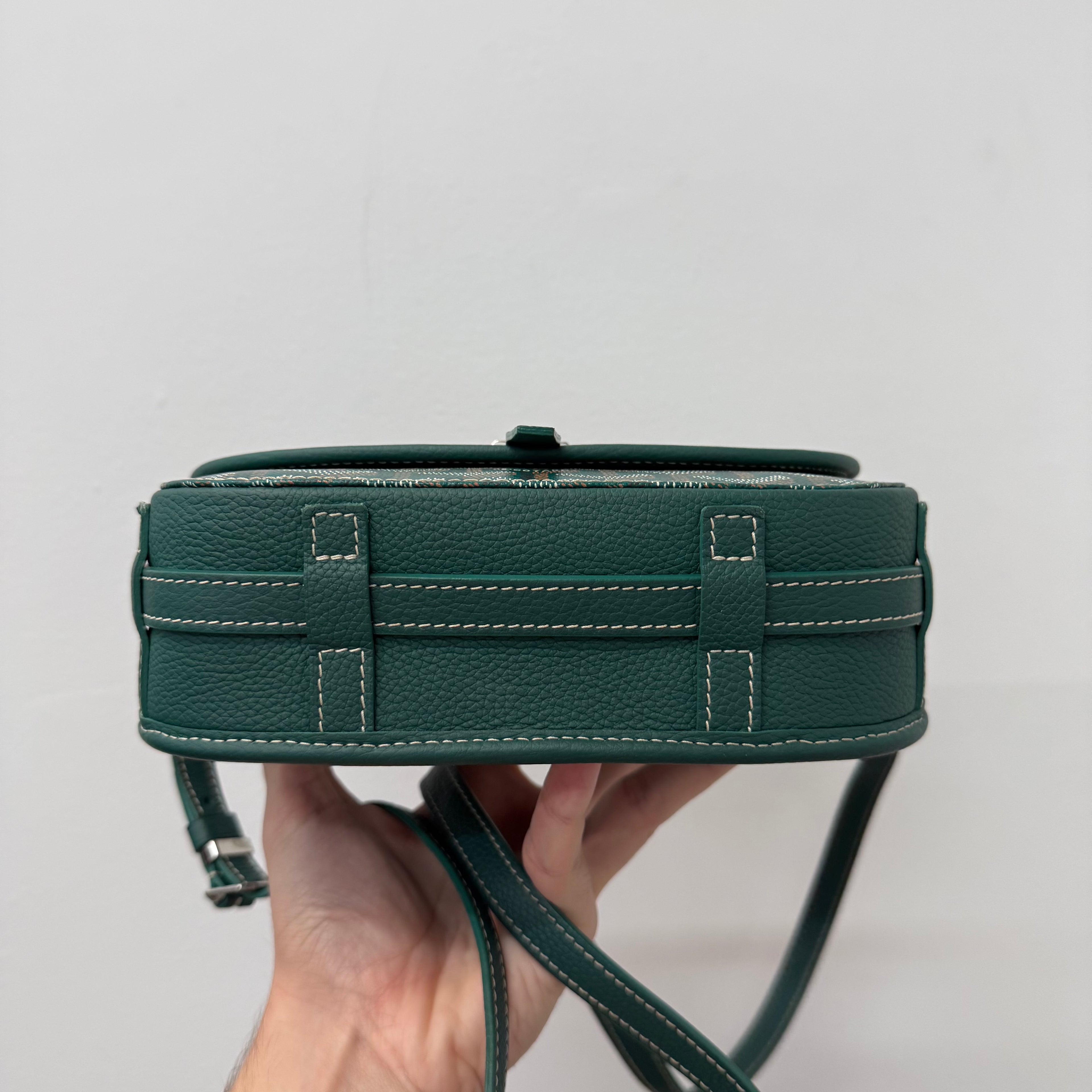 Goyard Belvedere MM Messenger Sidebag Green