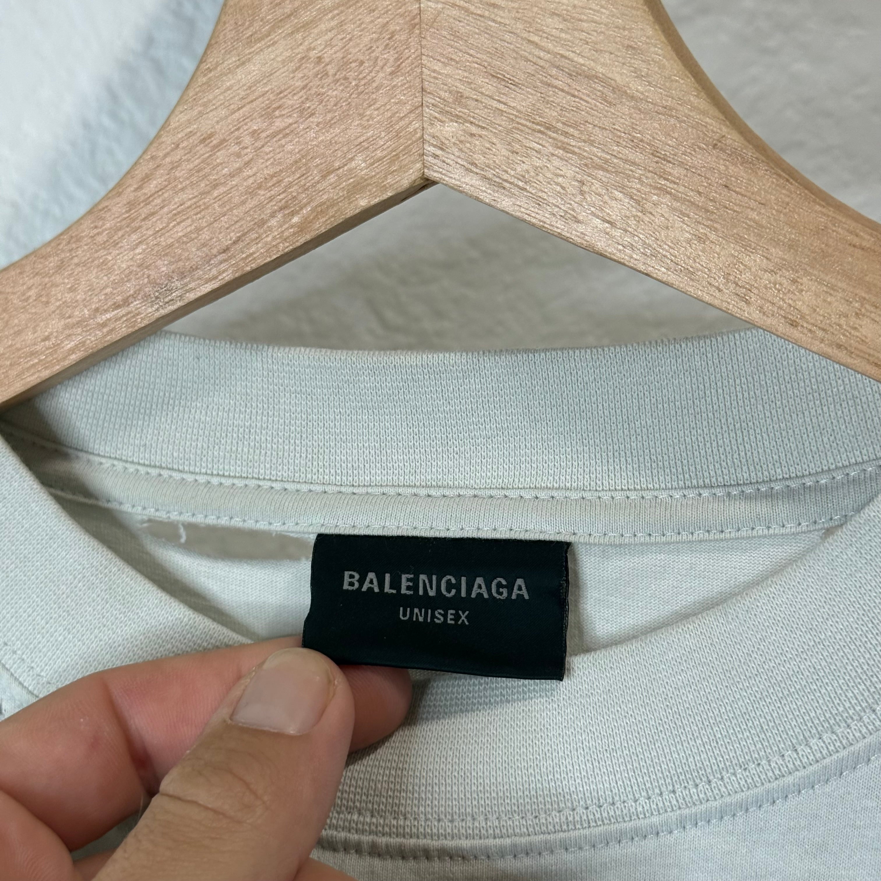Balenciaga Red Security Tape T-Shirt - Size 2 (L/XL)
