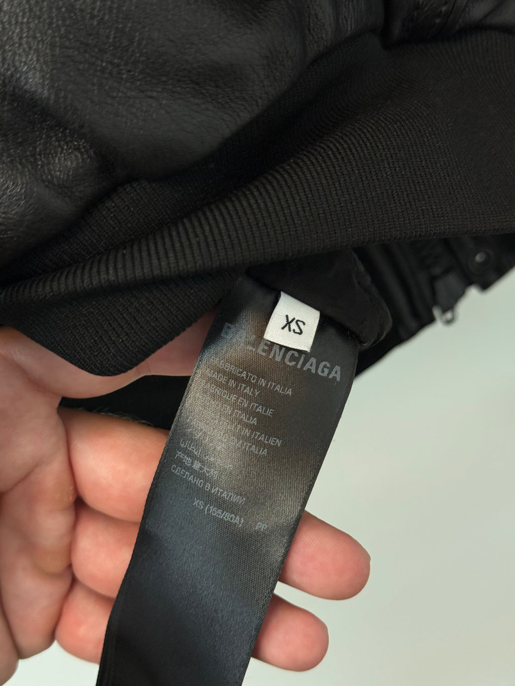 Balenciaga Sporty B Taxi Blouson Leather Jacket - Size XS (M / L)