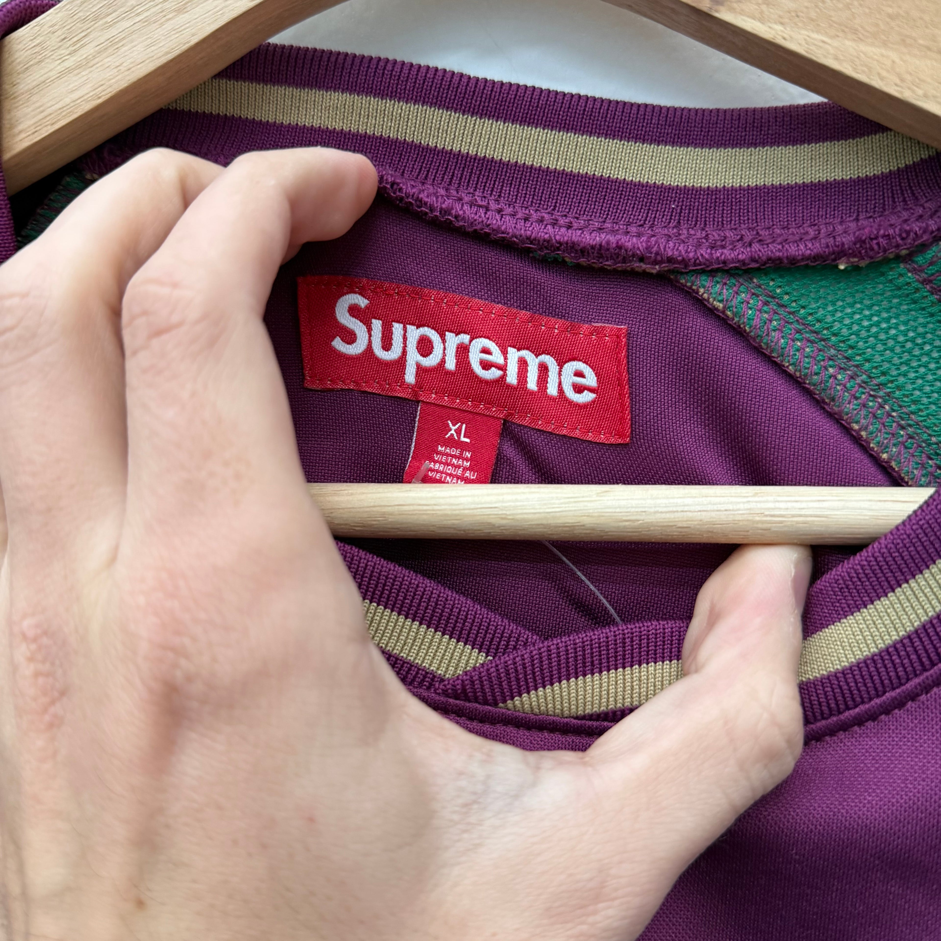 Supreme Piping Soccer Jersey - Size XL