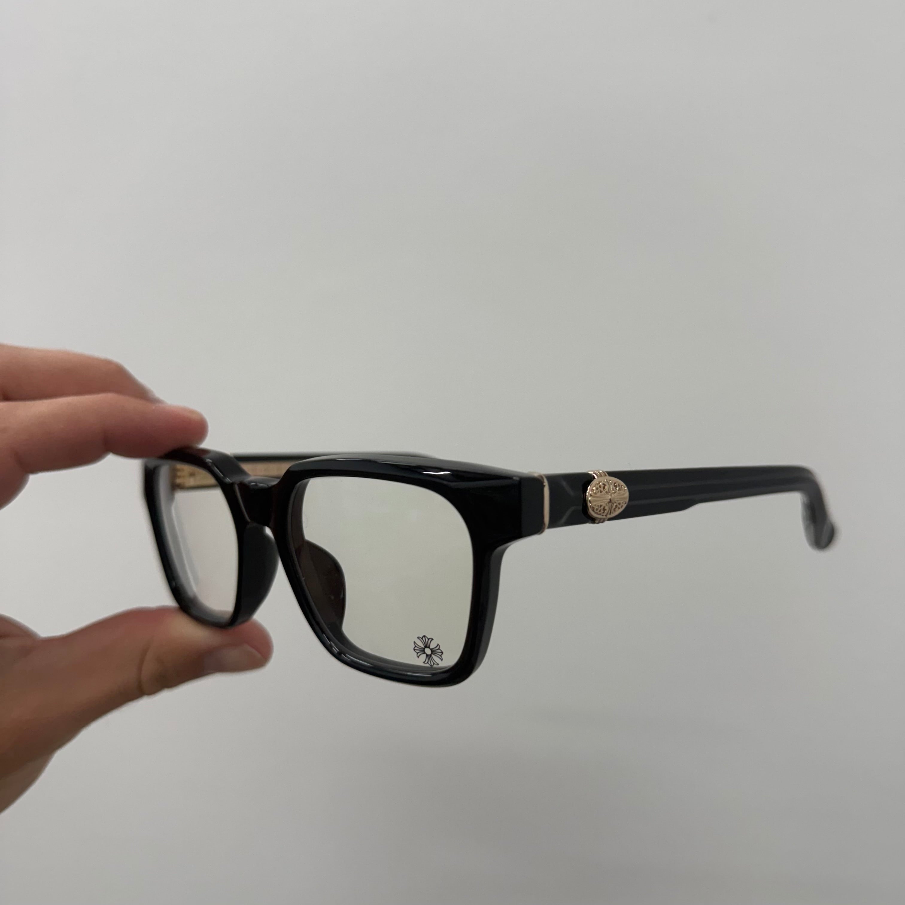 Chrome Hearts Celibussy Gold / Black Glasses