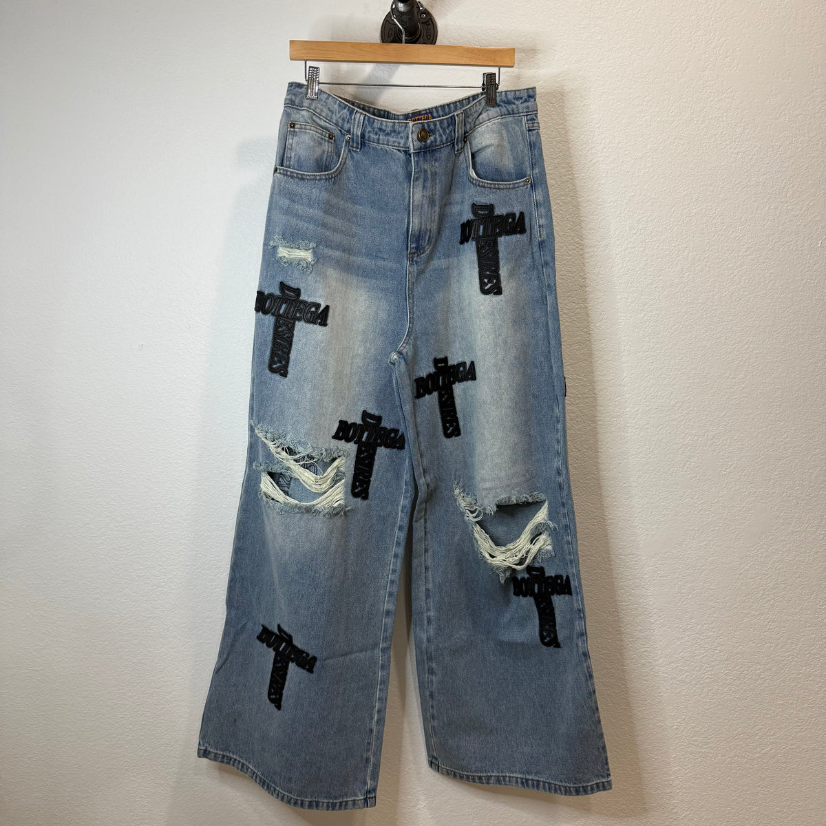Bottega Desires Holy Grail Cross Denim - Size 34