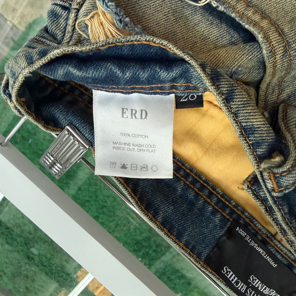 ERD Enfants Riches Deprimes SS24 Distressed Denim Jeans - Size 28/30