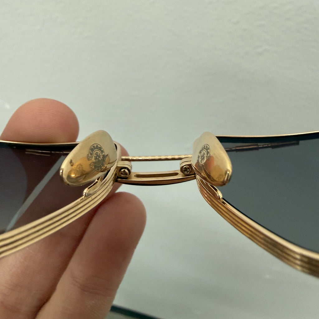 Chrome Hearts Pump Station Gold Sunglasses
