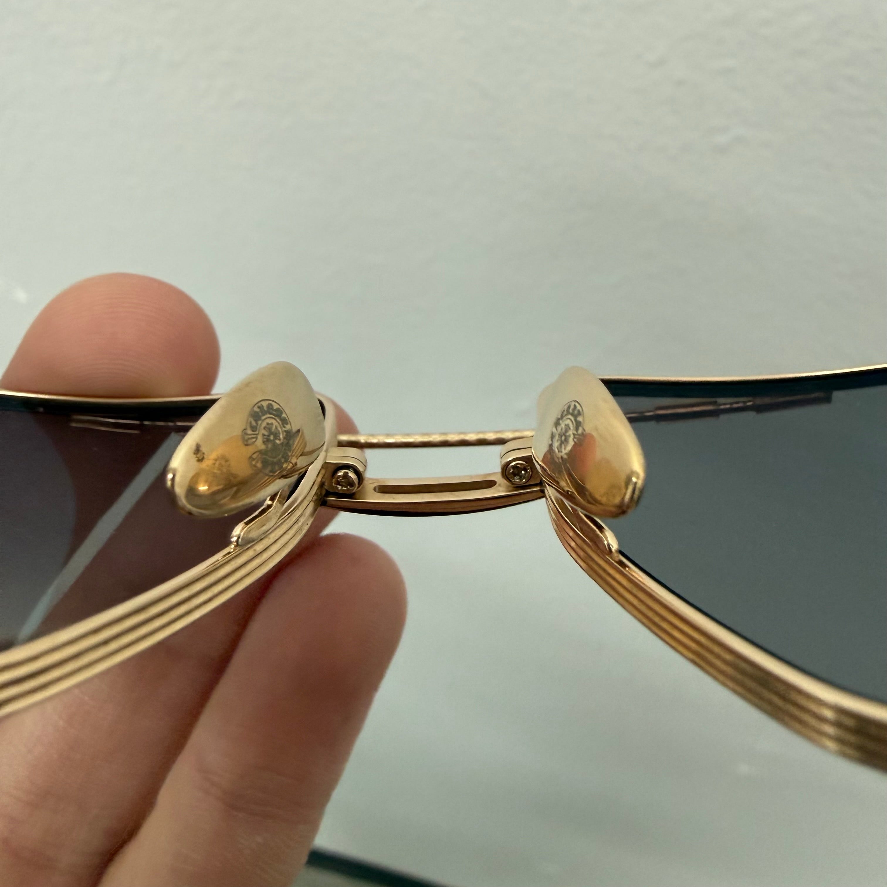 Chrome Hearts Pump Station Gold Sunglasses