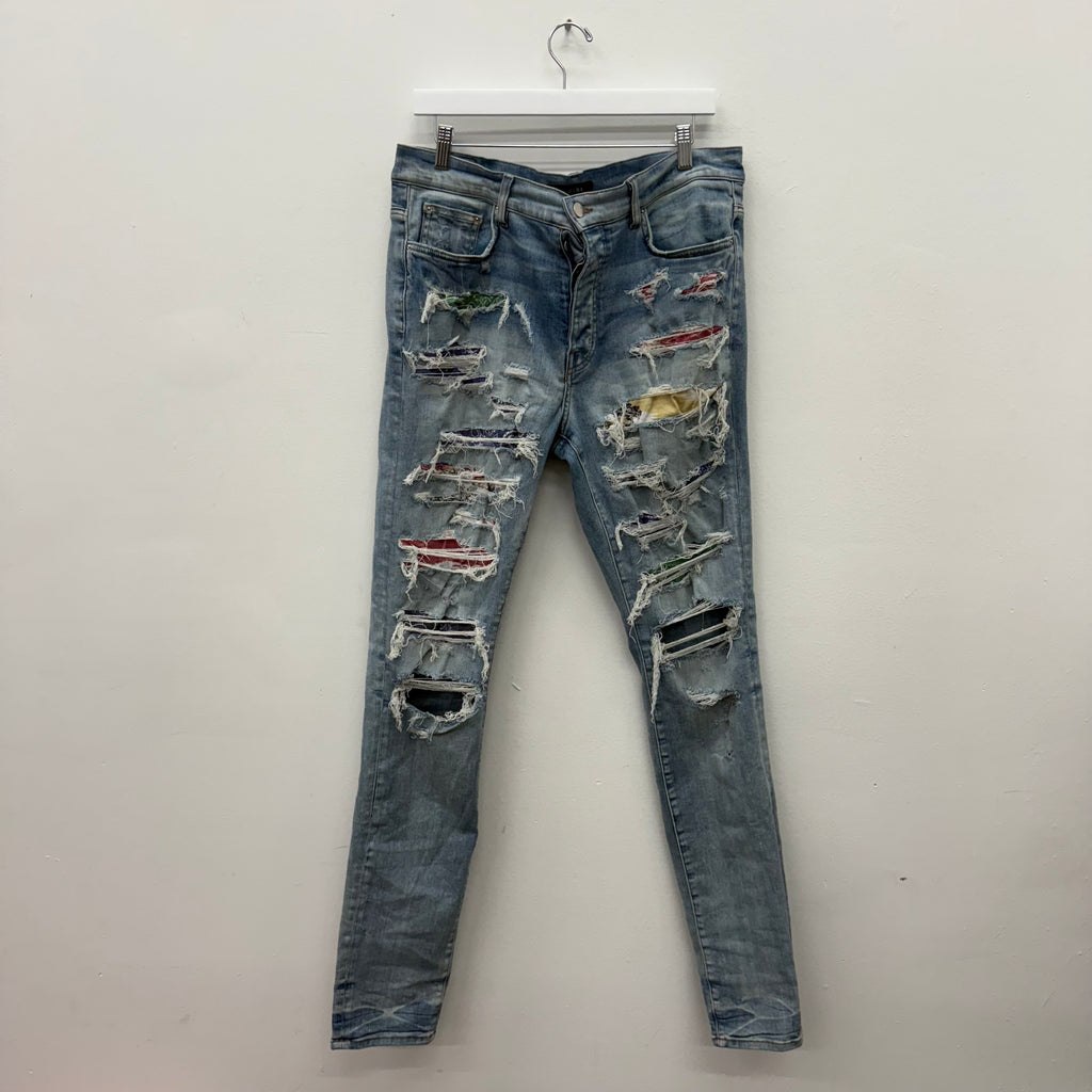 Amiri MX Bandana Denim Jeans - Size 36