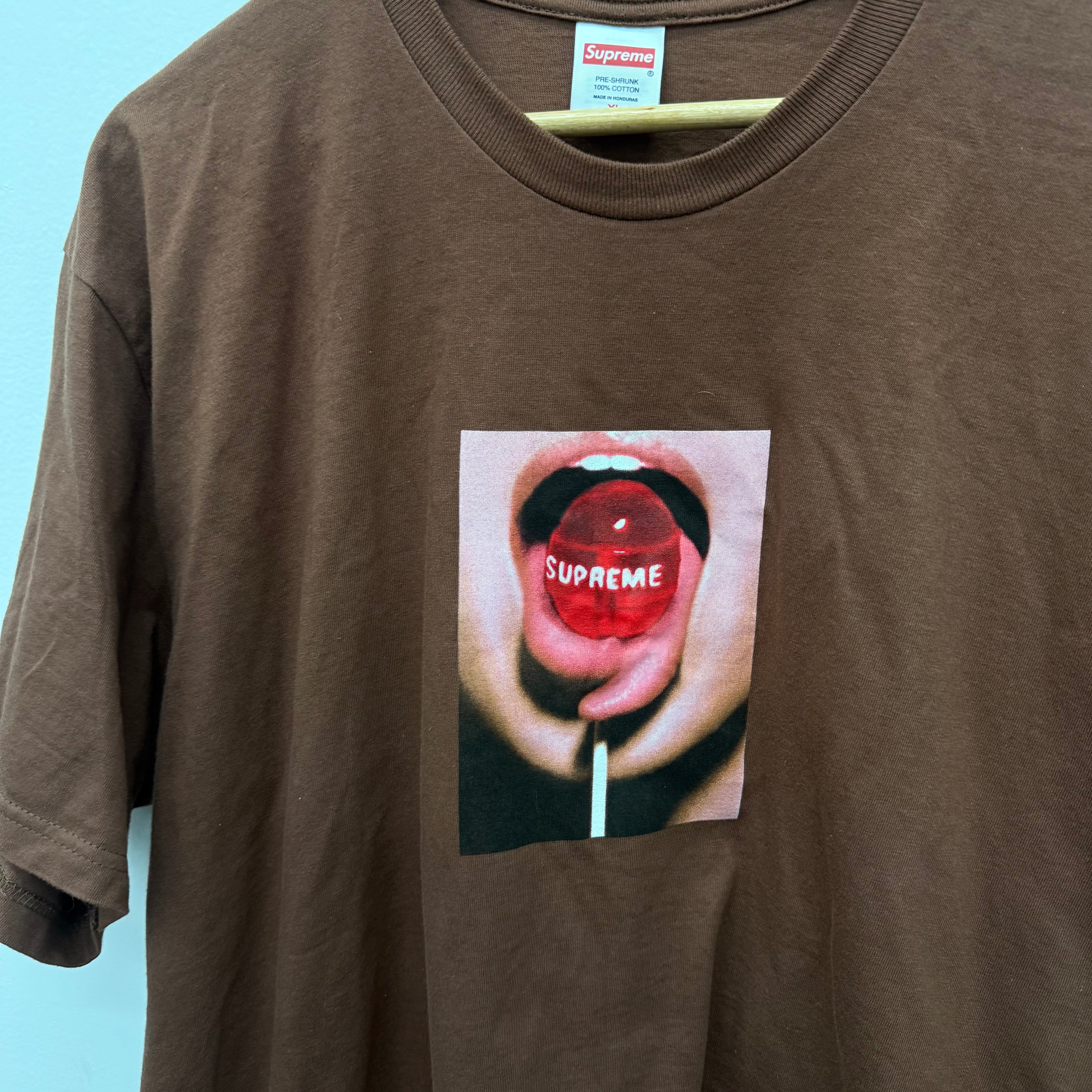 Supreme Lollipop T-Shirt Brown - Size XL