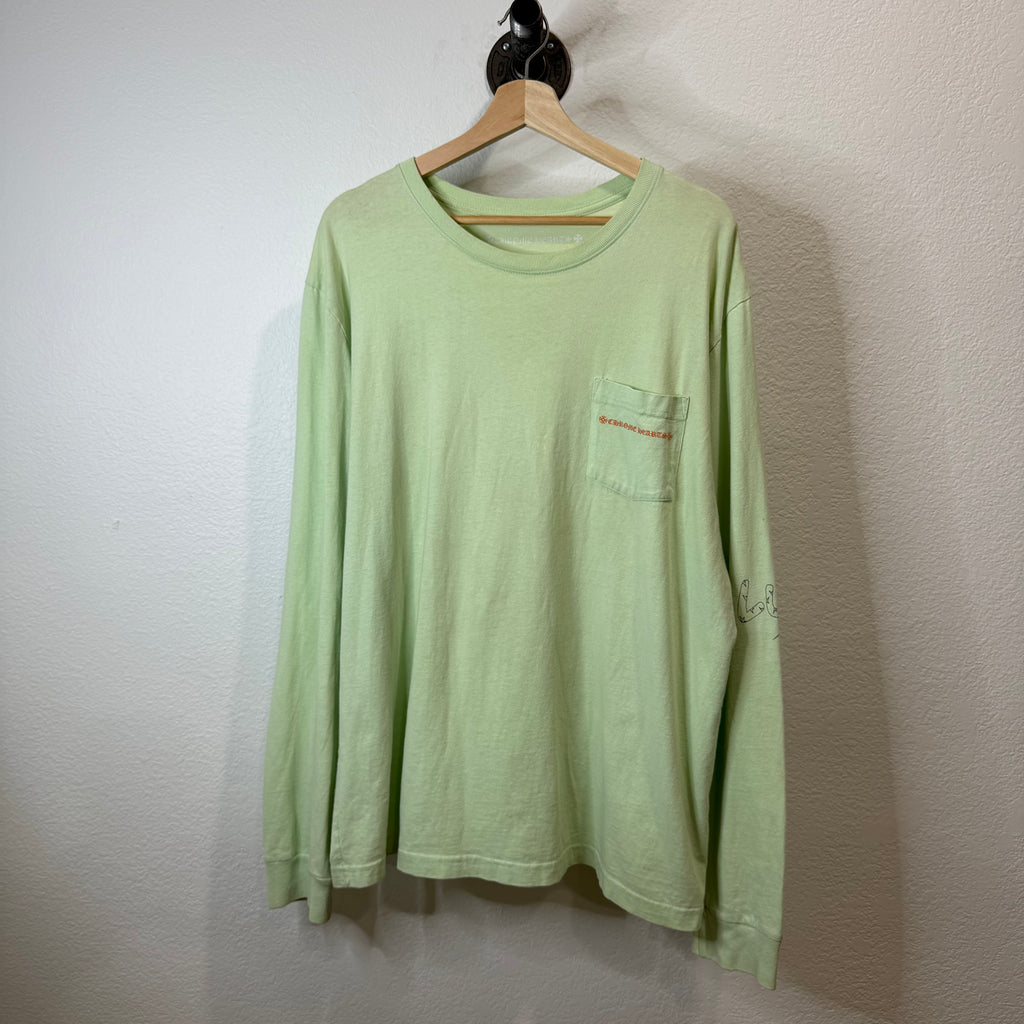 Chrome Hearts Matty Boy Lust Green Longsleeve Shirt - Size XL