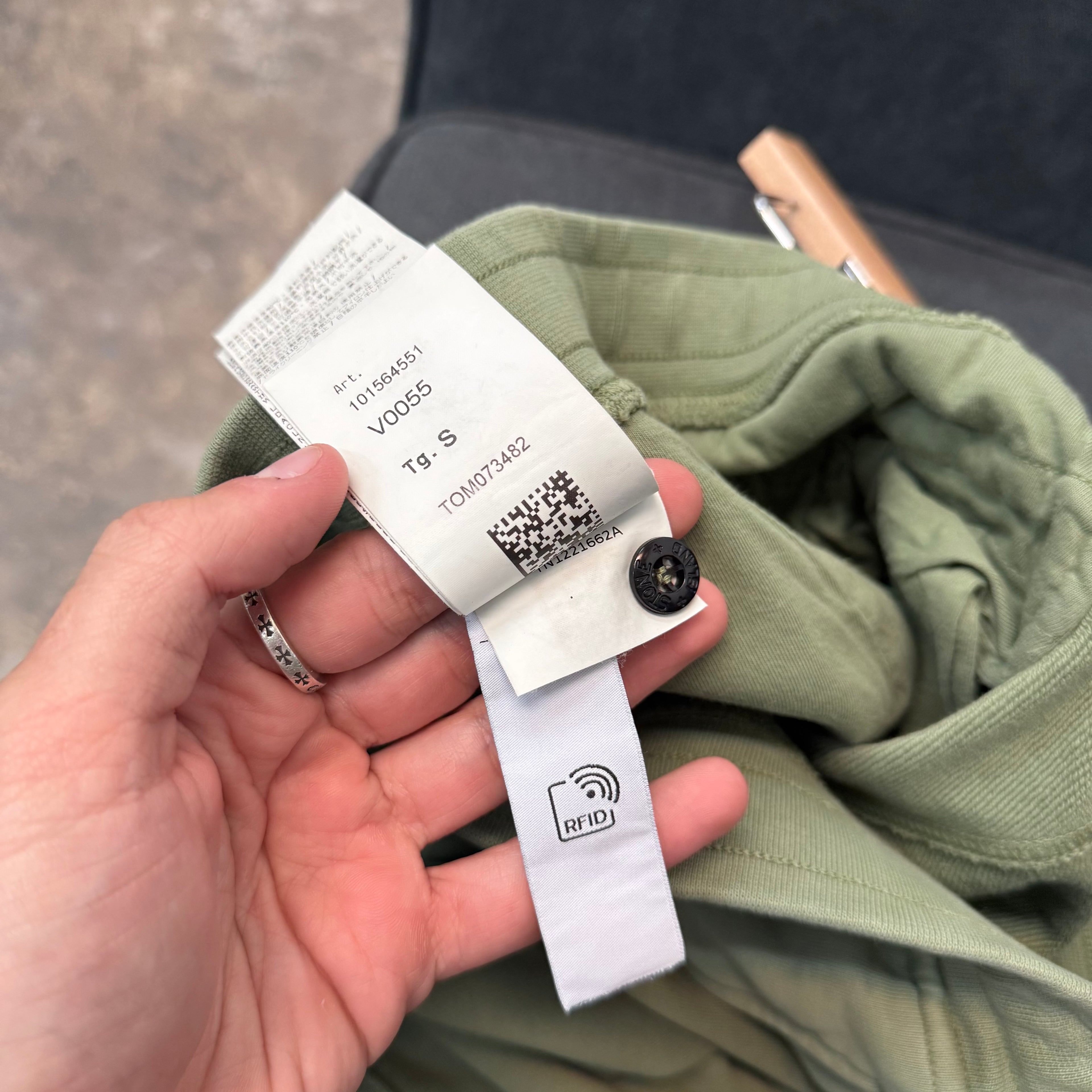 Stone Island Green Compass Sweatpants - Size S