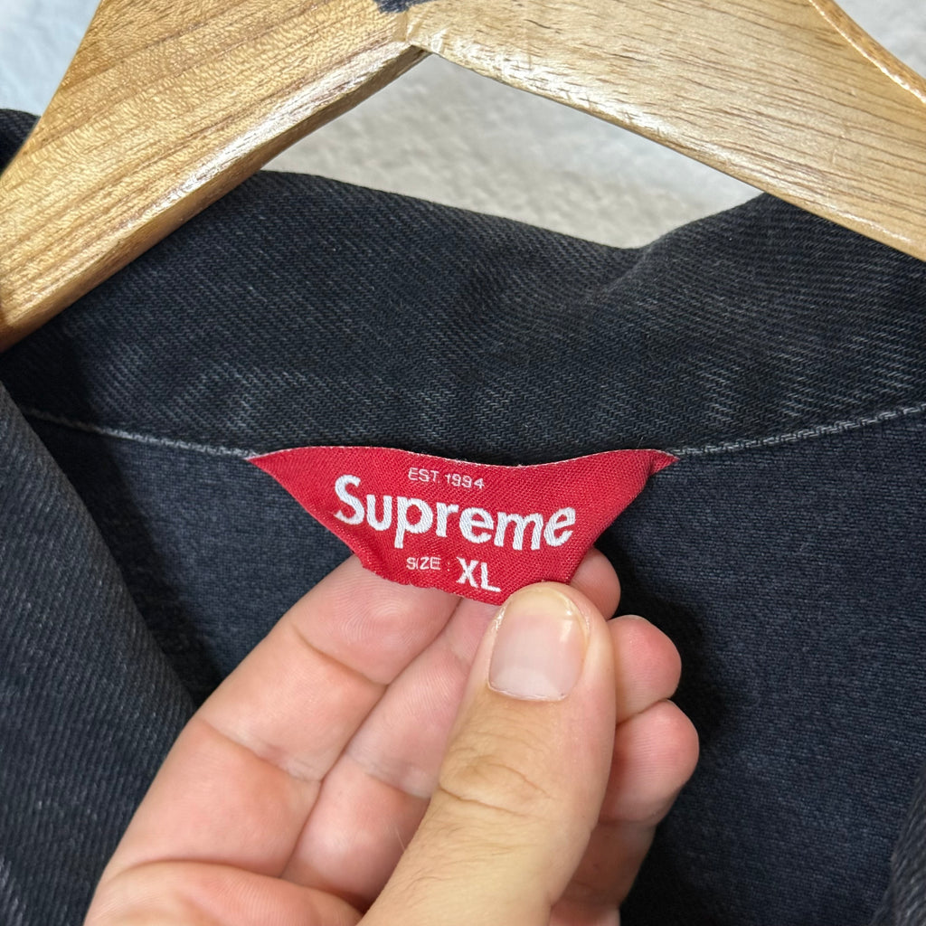 Supreme Black Sabbath Black Denim Jacket - Size XL