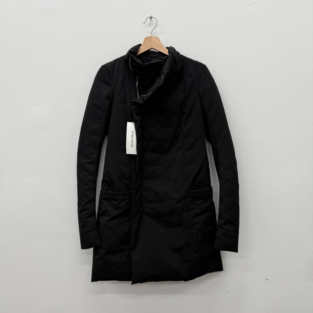 Rick Owens Asymmetrical 2017 Glitter Tubeway Zip Jacket - Ladies Size M