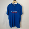 Givenchy Paris Logo T-Shirt Blue - Size M