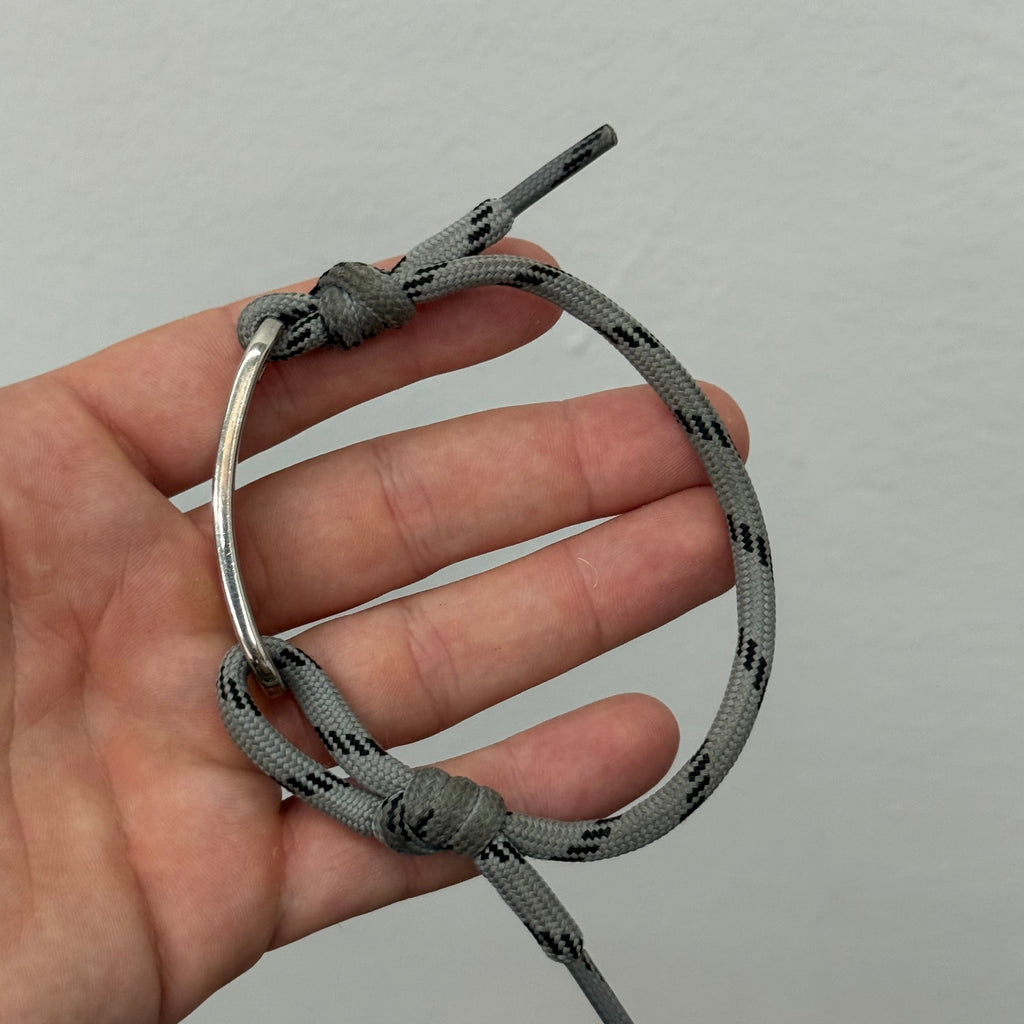Balenciaga Hand Rope Bracelet Grey
