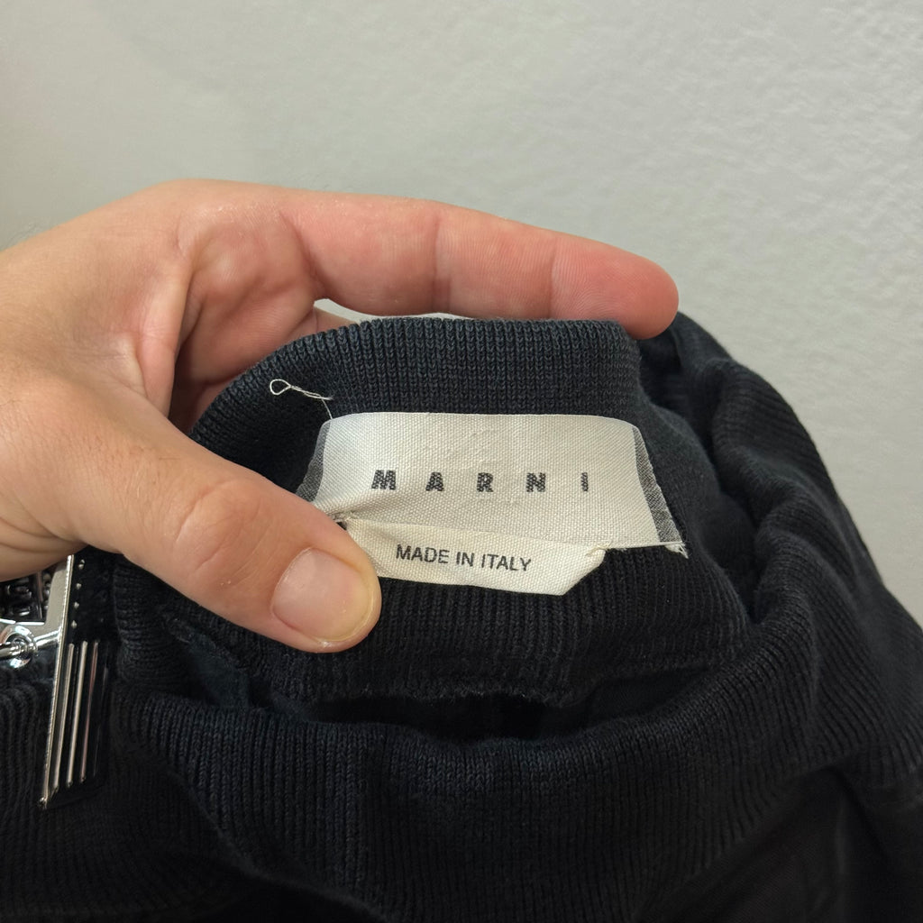 Marni Zipper Black Casual Pants - Size 50 (US 34)