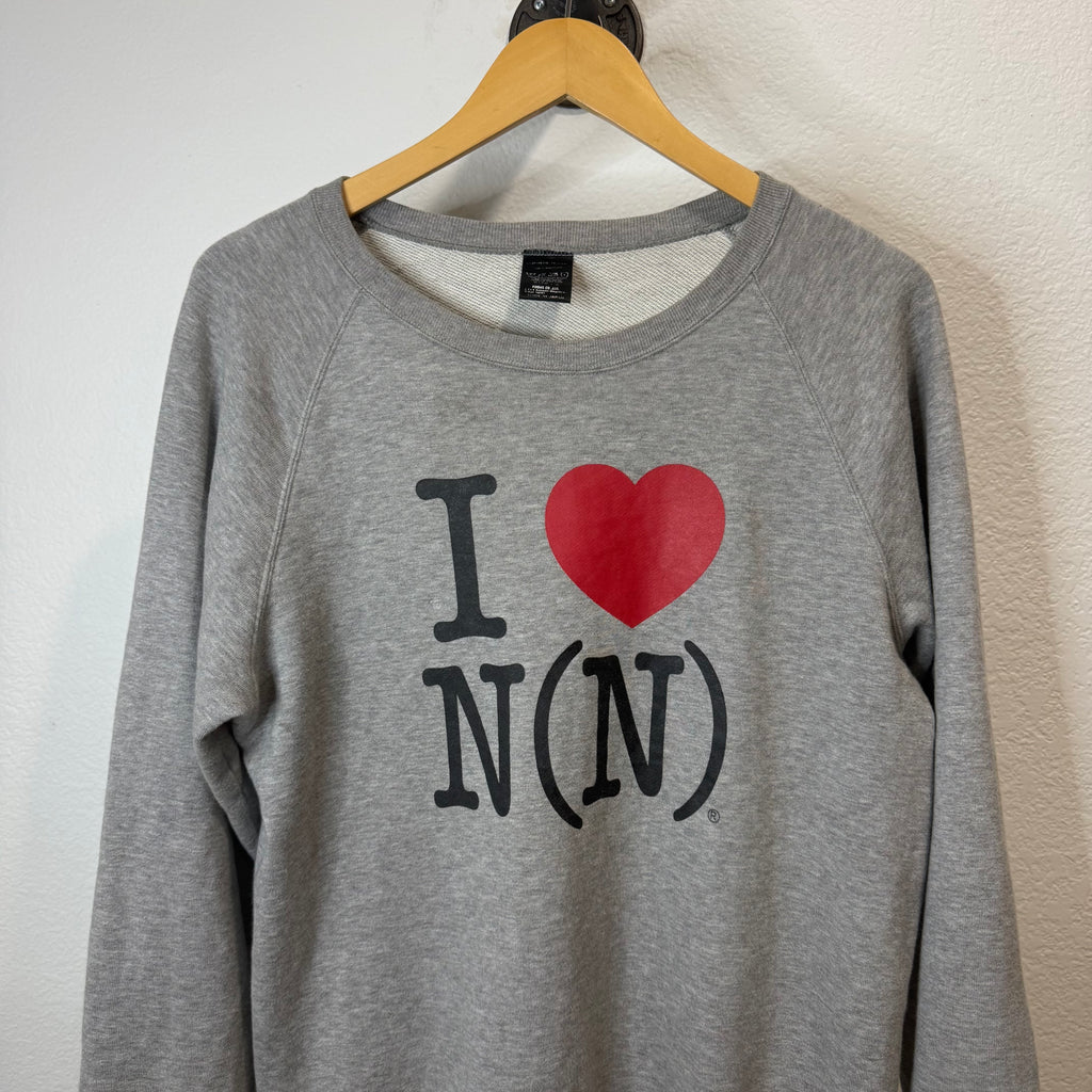 I HEART Number Nine Crewneck Gray - Size L