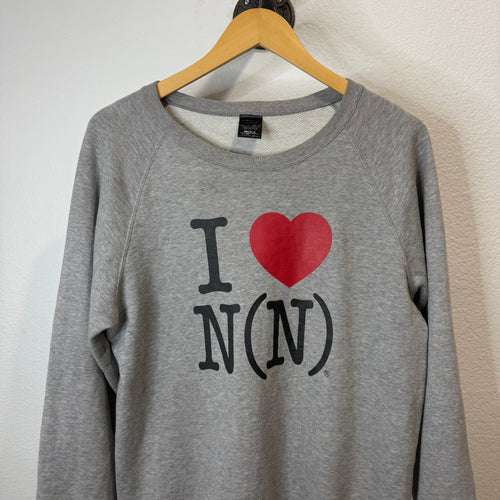 I HEART Number Nine Crewneck Gray - Size L