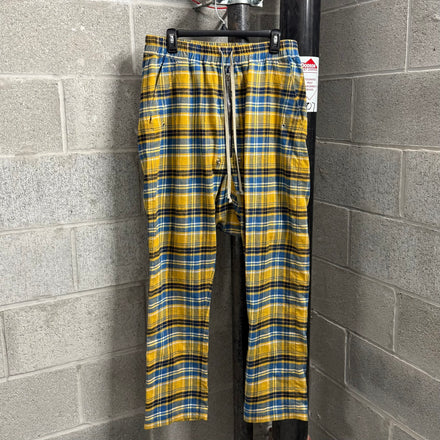 Rick Owens SS21 Phlegethon Plaid Drop Crotch Pants - Size 40 (M)