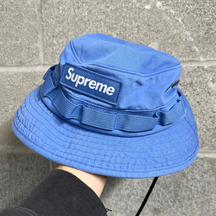 Surpeme SS22 Military Boonie Blue Bucket Hat S/M